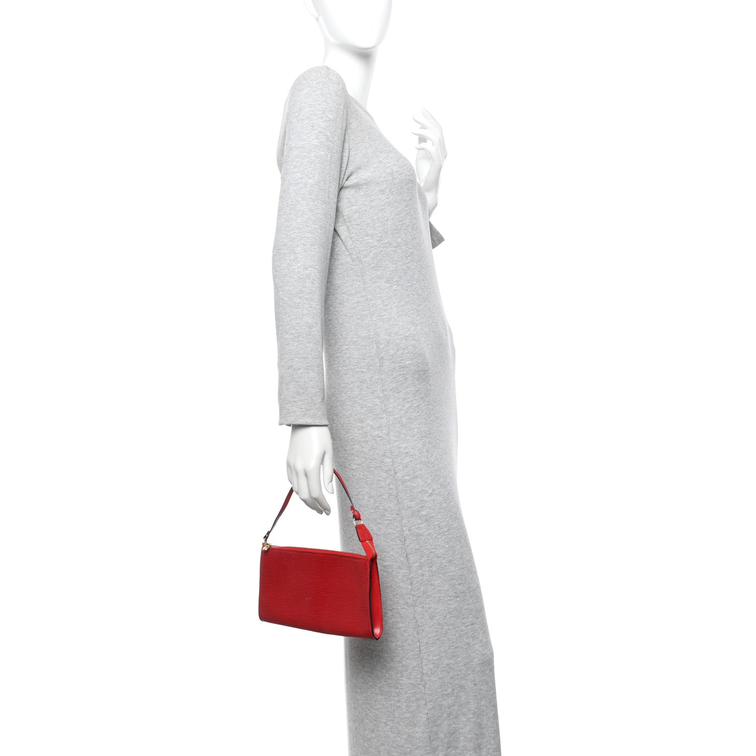 Epi Pochette Accessories 24 Castillan Red