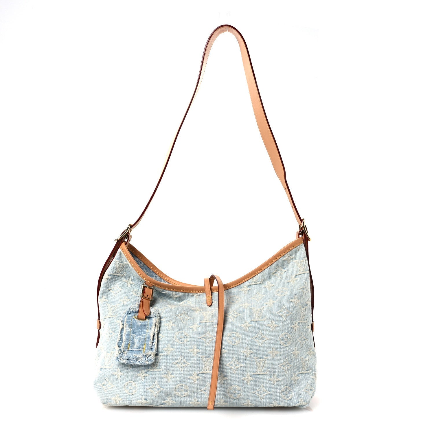 Monogram Denim CarryAll PM Sky Blue