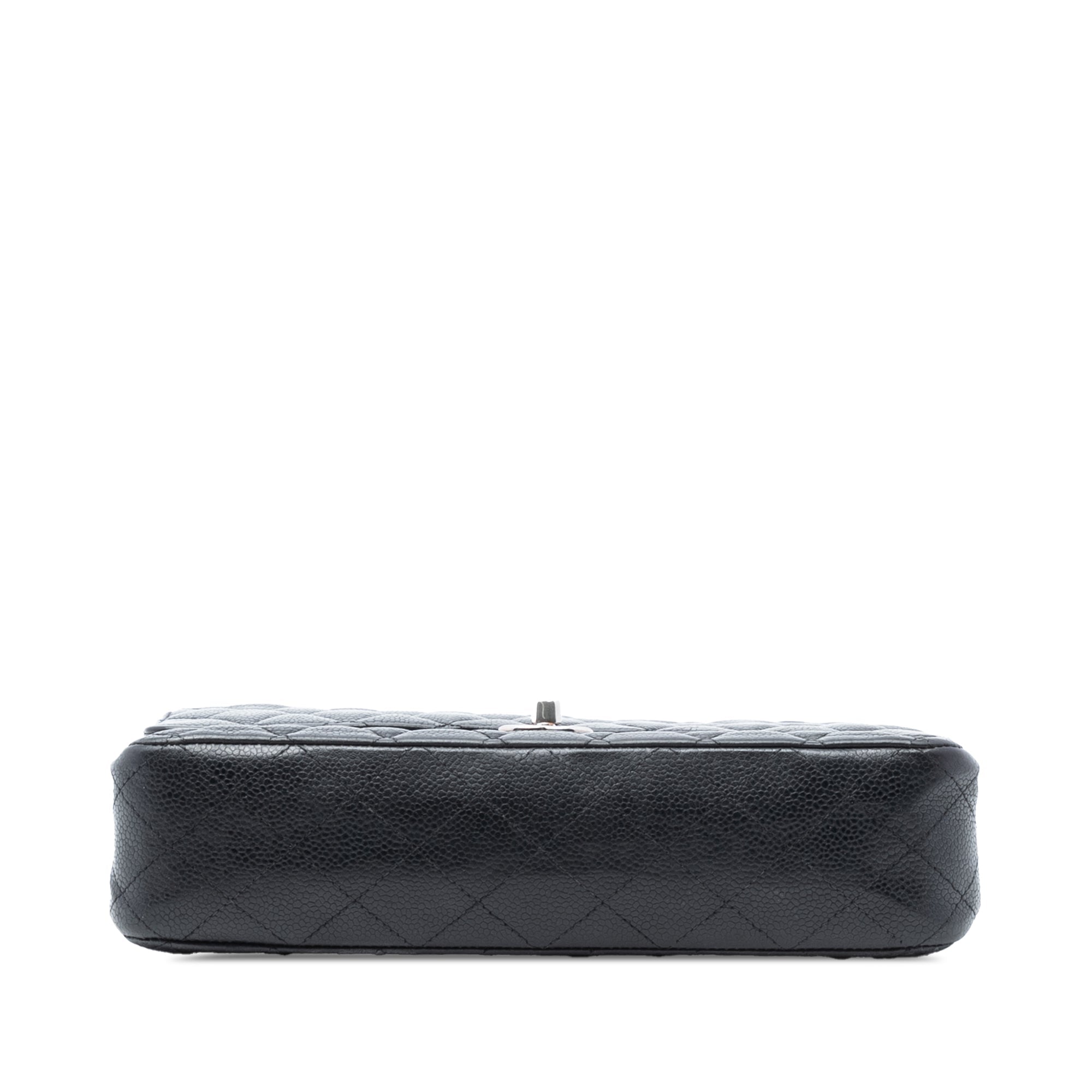 Classic Double Flap Bag Quilted Caviar Medium