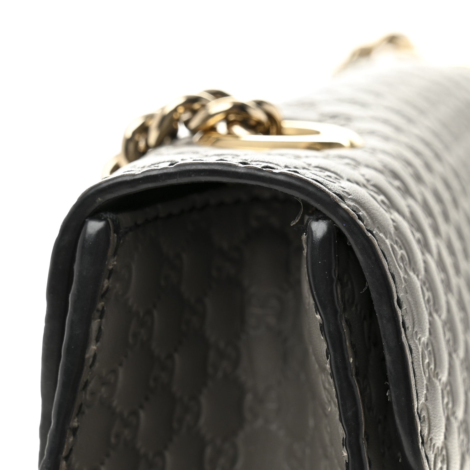 Soft Microguccissima Medium Emily Chain Shoulder Bag Loess