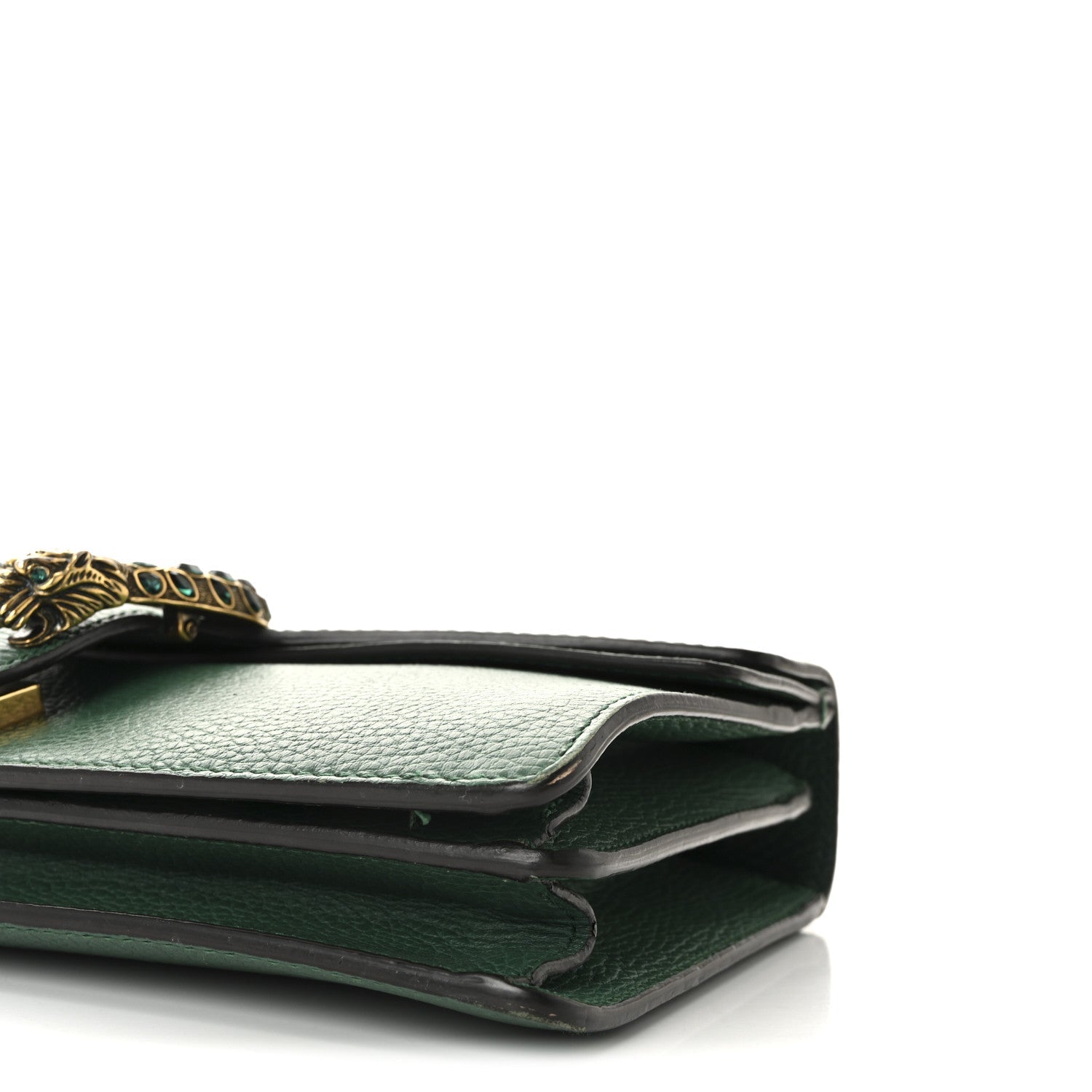 Pebbled Calfskin Small Dionysus Shoulder Bag Emerald