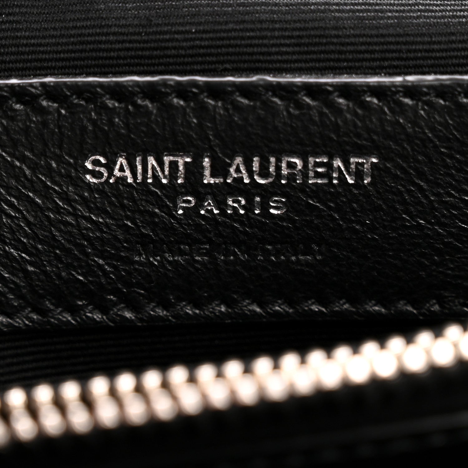 Calfskin Y Quilted Monogram Medium Loulou Chain Satchel Black