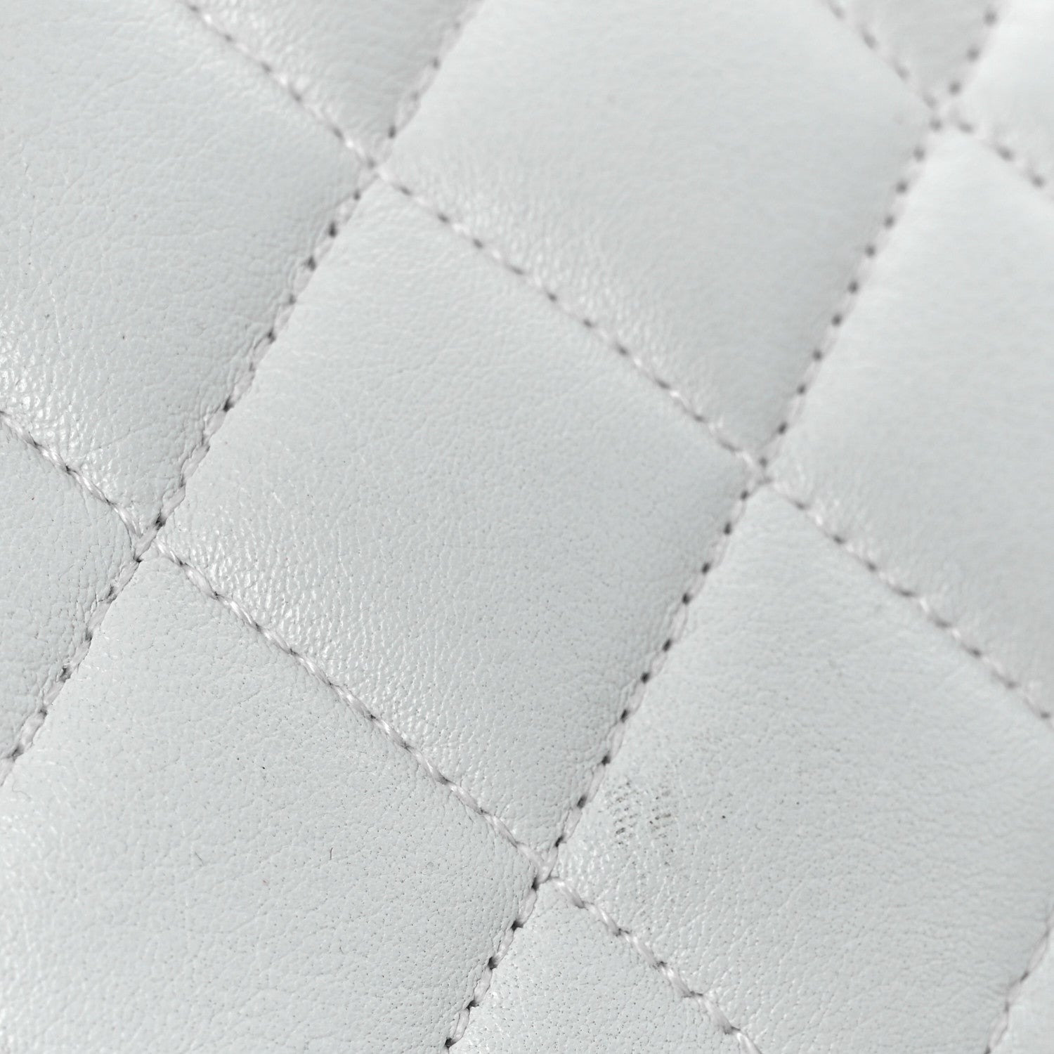 Lambskin Quilted Flap Waist Belt Bag 75 30 White