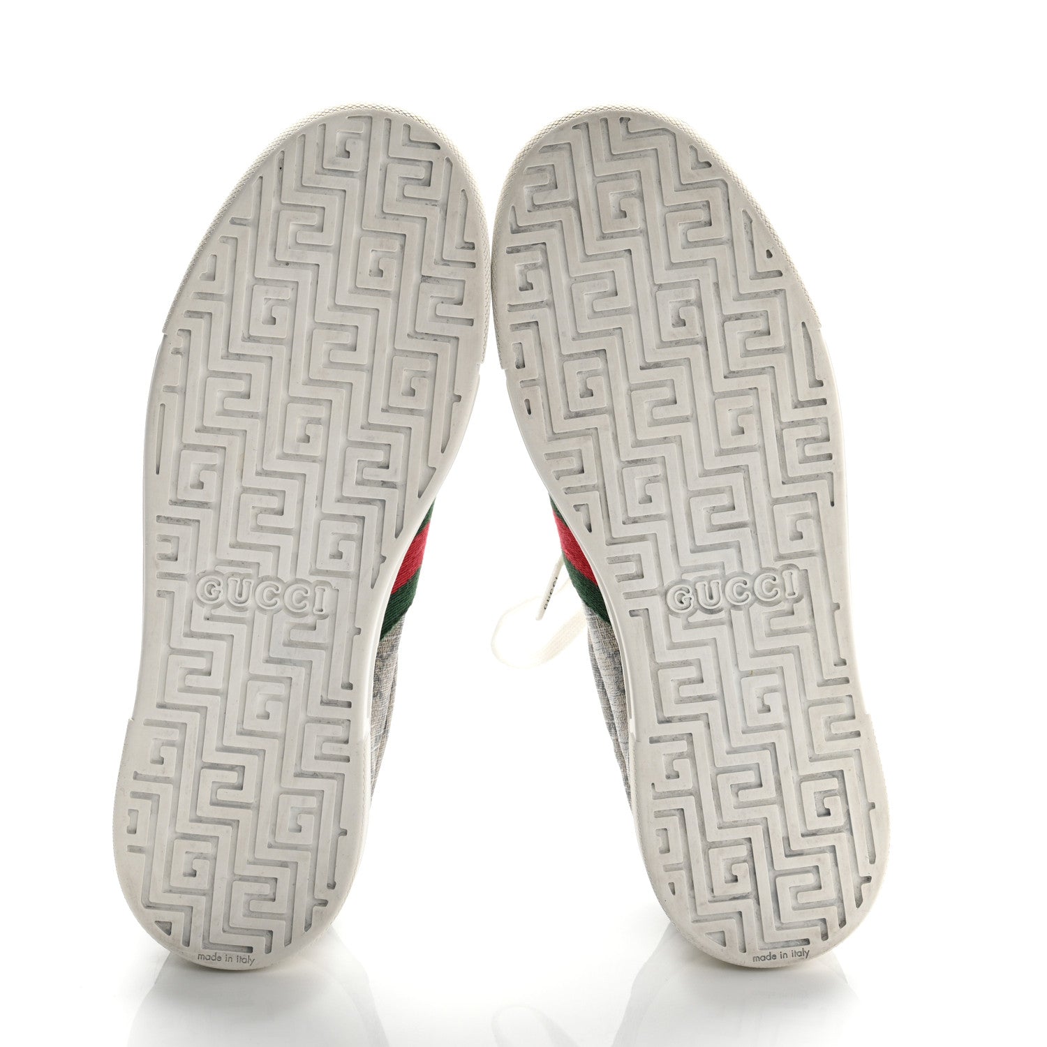 GG Supreme Monogram Womens New Ace Low-Top Sneaker 37.5 Beige