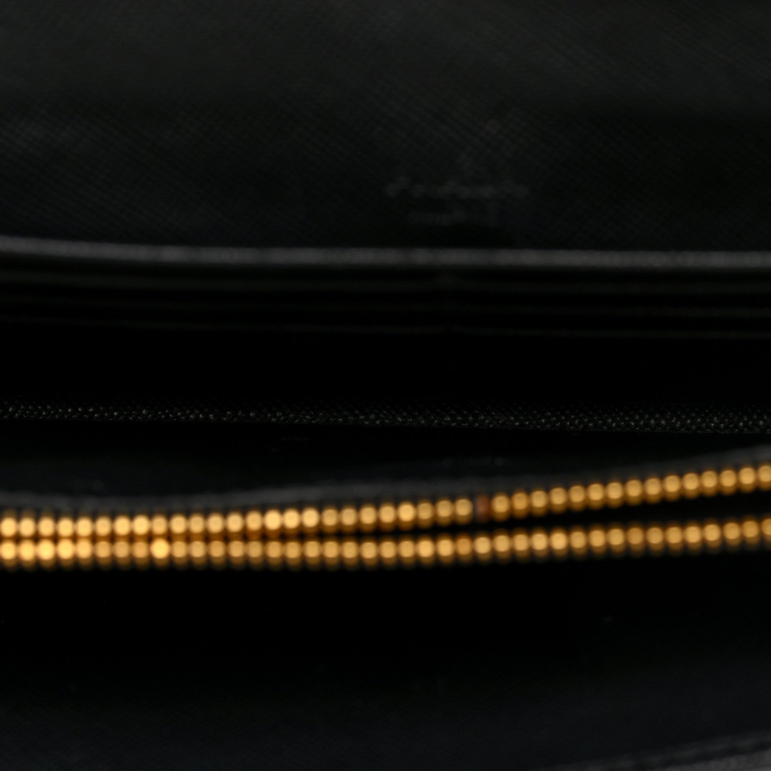 Saffiano Metal Continental Flap Wallet Black