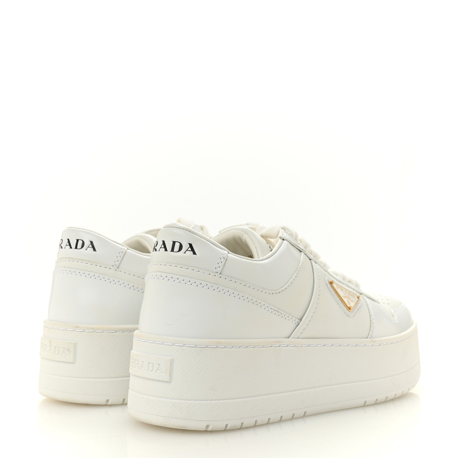 Vitello Rois Triangle Womens Downtown Platform Low Top Sneakers 37 White