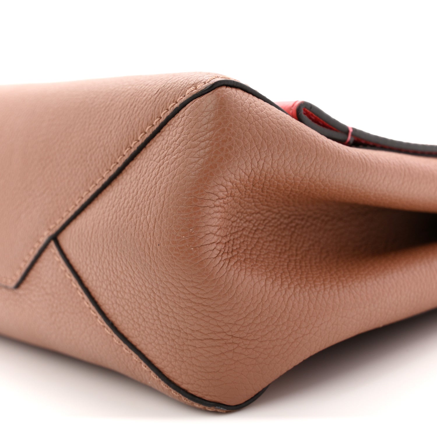 Soft Calfskin Lockme II Top Handle  Rose Bruyere