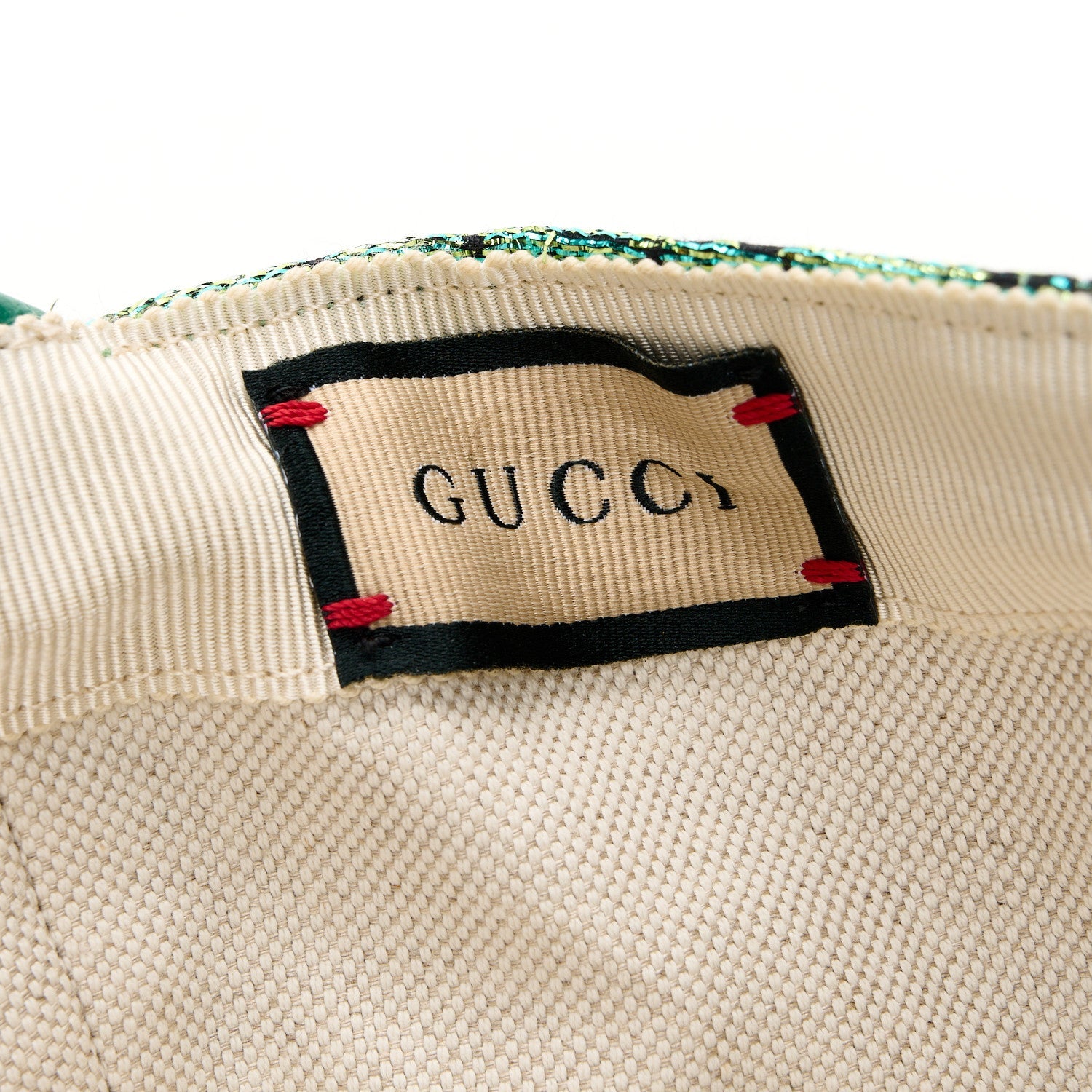 Silk Blend Jacquard Monogram Santa Barbara Baseball Hat S Green Black Radiant