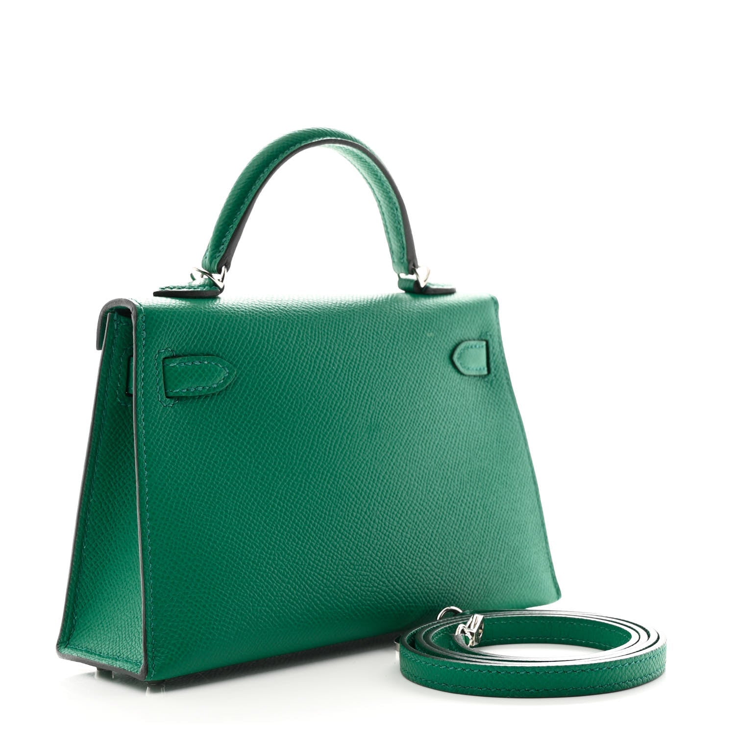Epsom Mini Kelly Sellier 20 Vert Vertigo