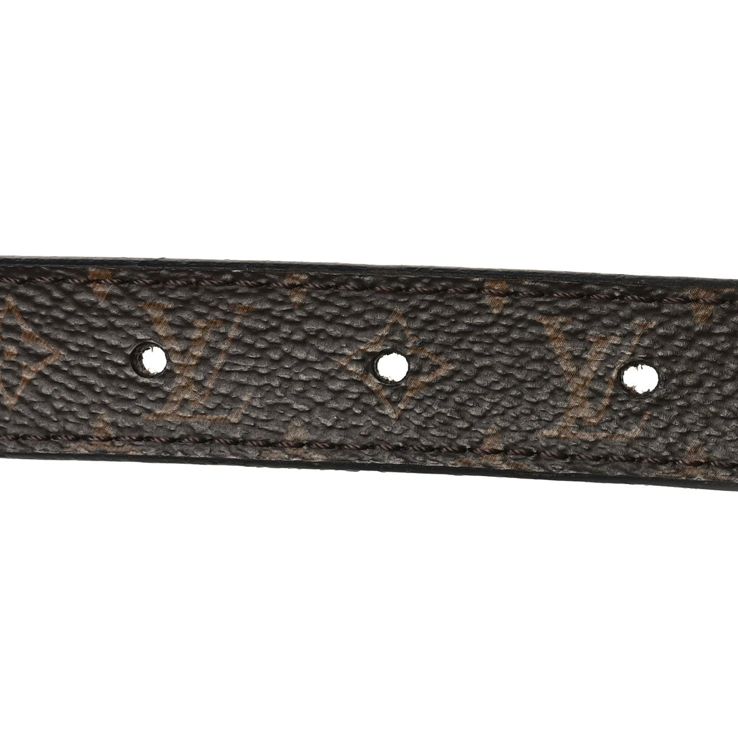 Calfskin Monogram 25mm LV Circle Reversible 80 32 Belt Black