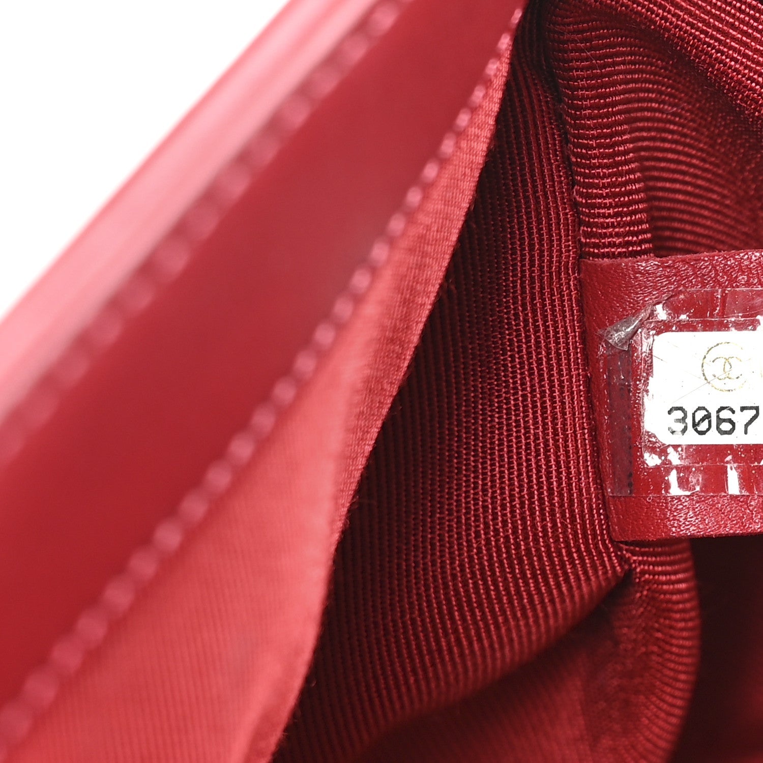 Calfskin Quilted Small Boy Logo Top Handle Flap Red