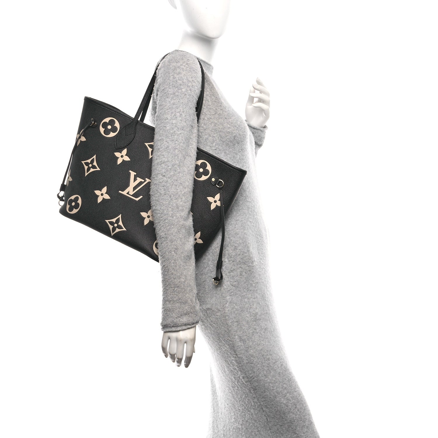 Empreinte Monogram Giant Neverfull MM Black Beige