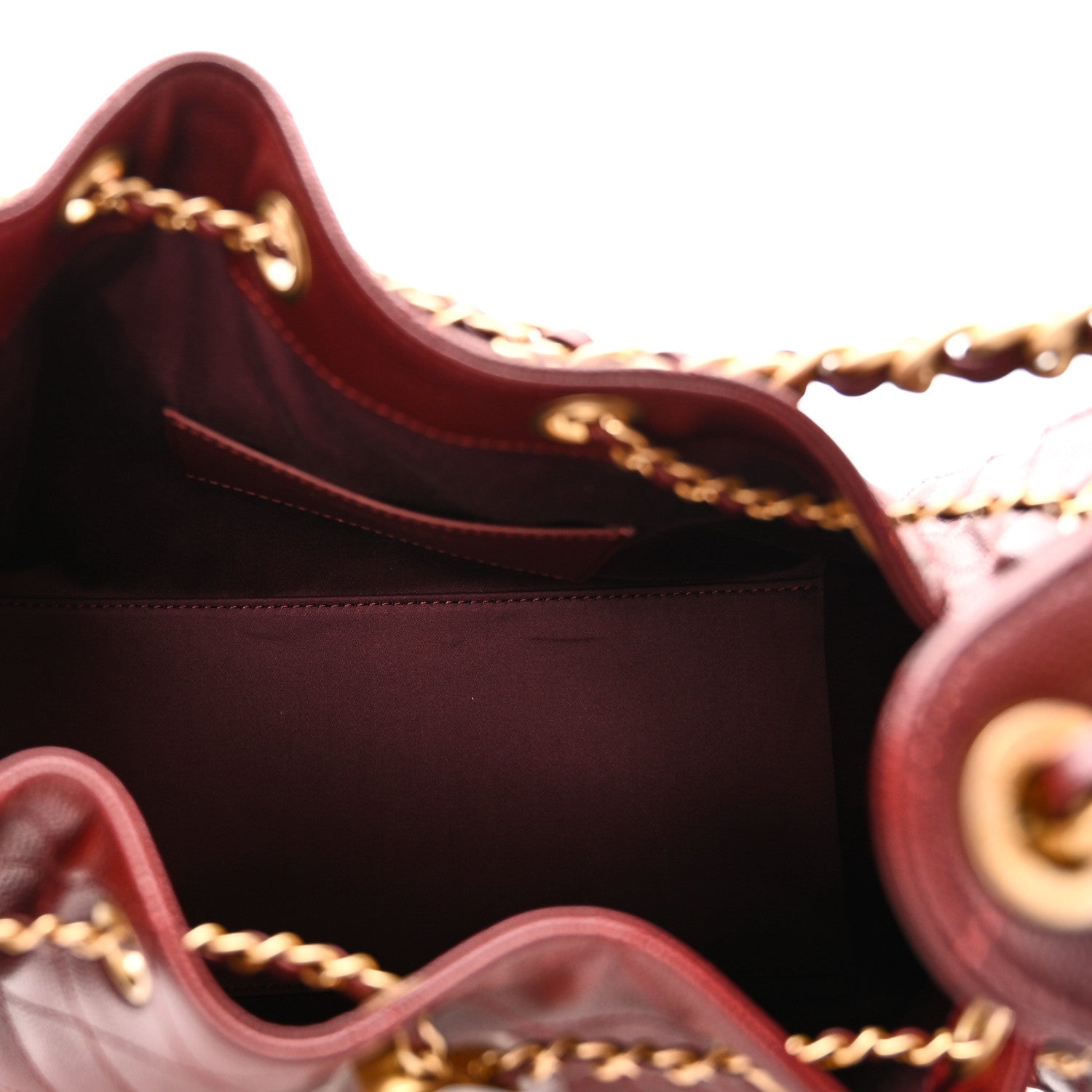 Caviar Quilted Small Chanel 25 Handbag Burgundy