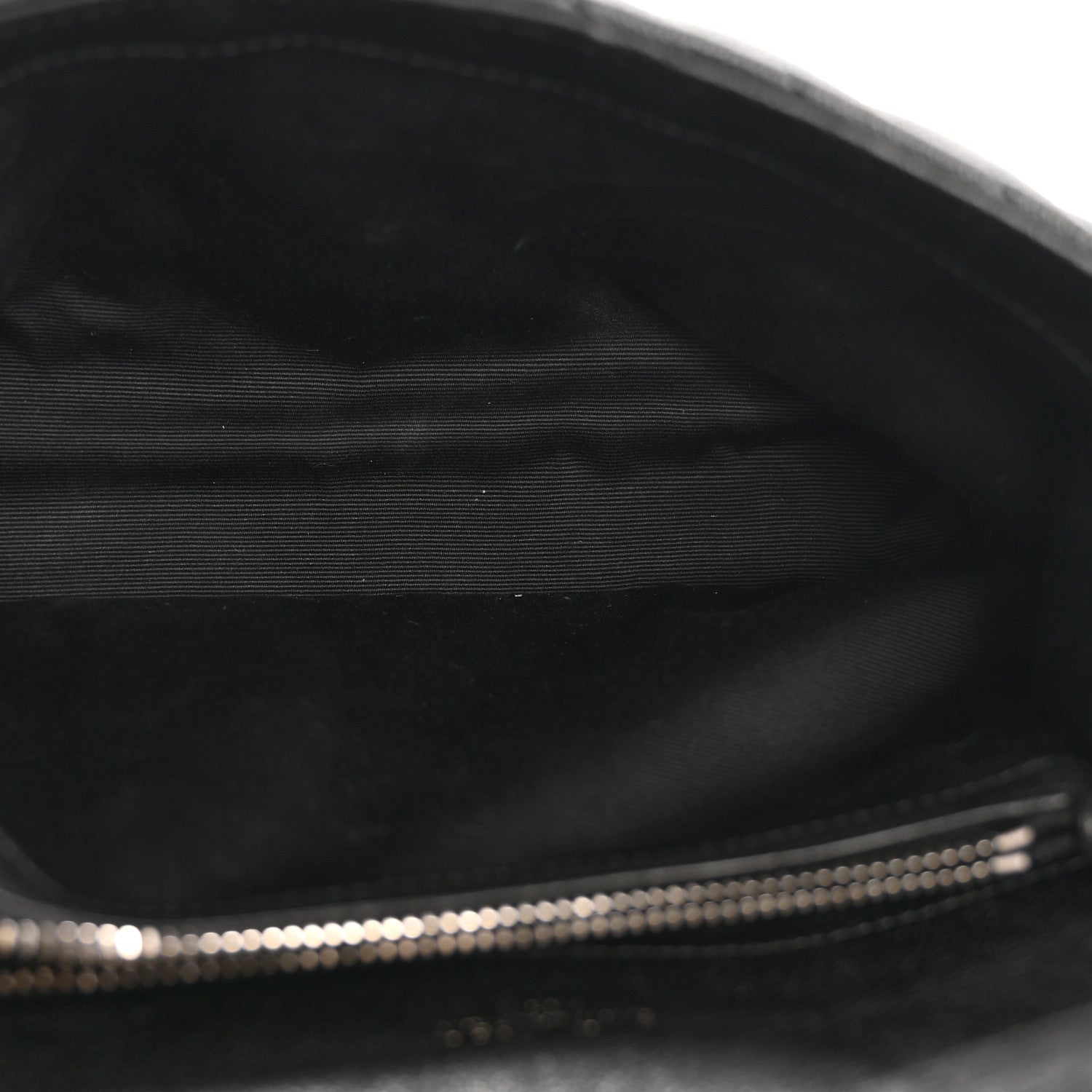 Sheepskin Matelasse Chevron Monogram Medium College Bag Black