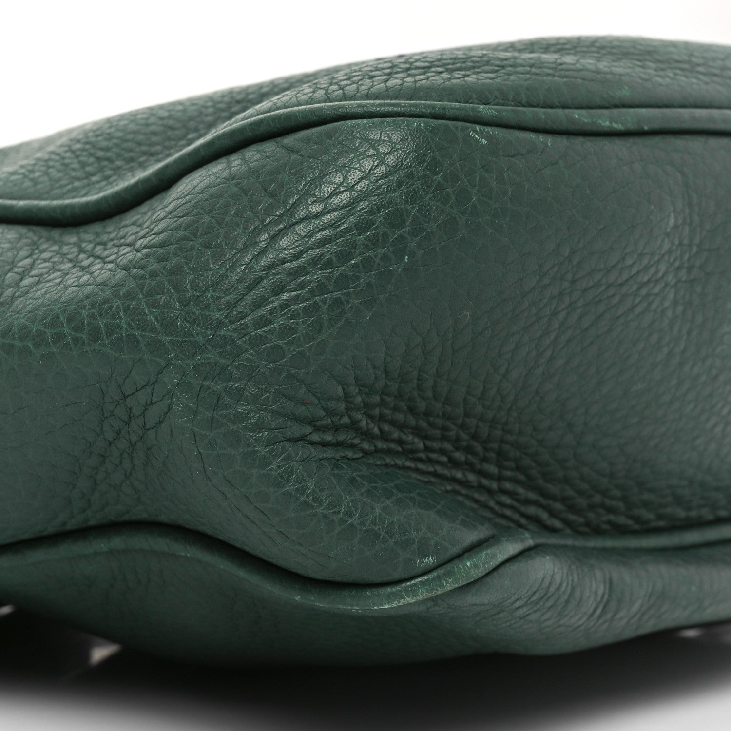 Pebbled Calfskin Small Soho Disco Bag Emerald Green
