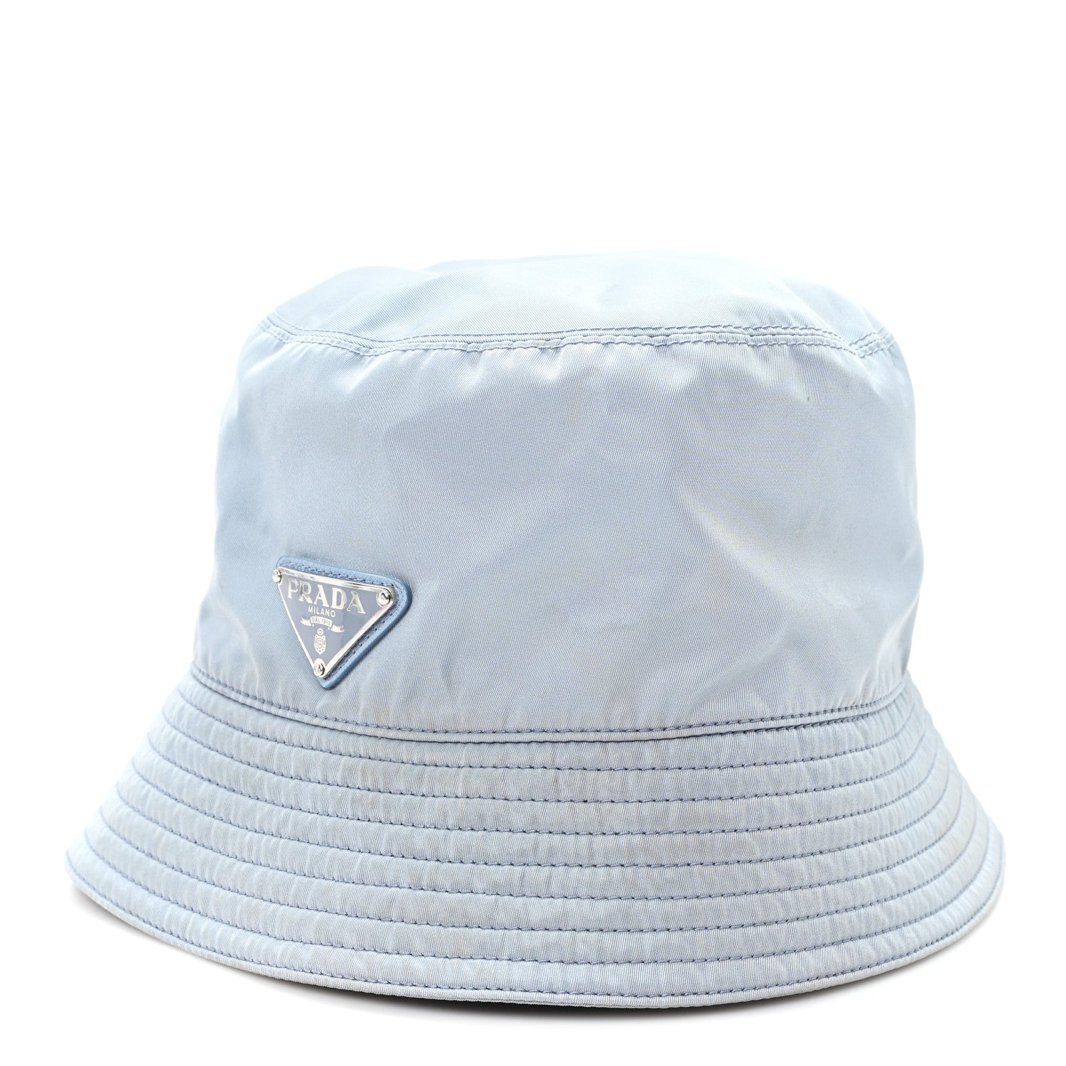 Re-Nylon Metal Triangle Logo Womens Bucket Hat Astrale