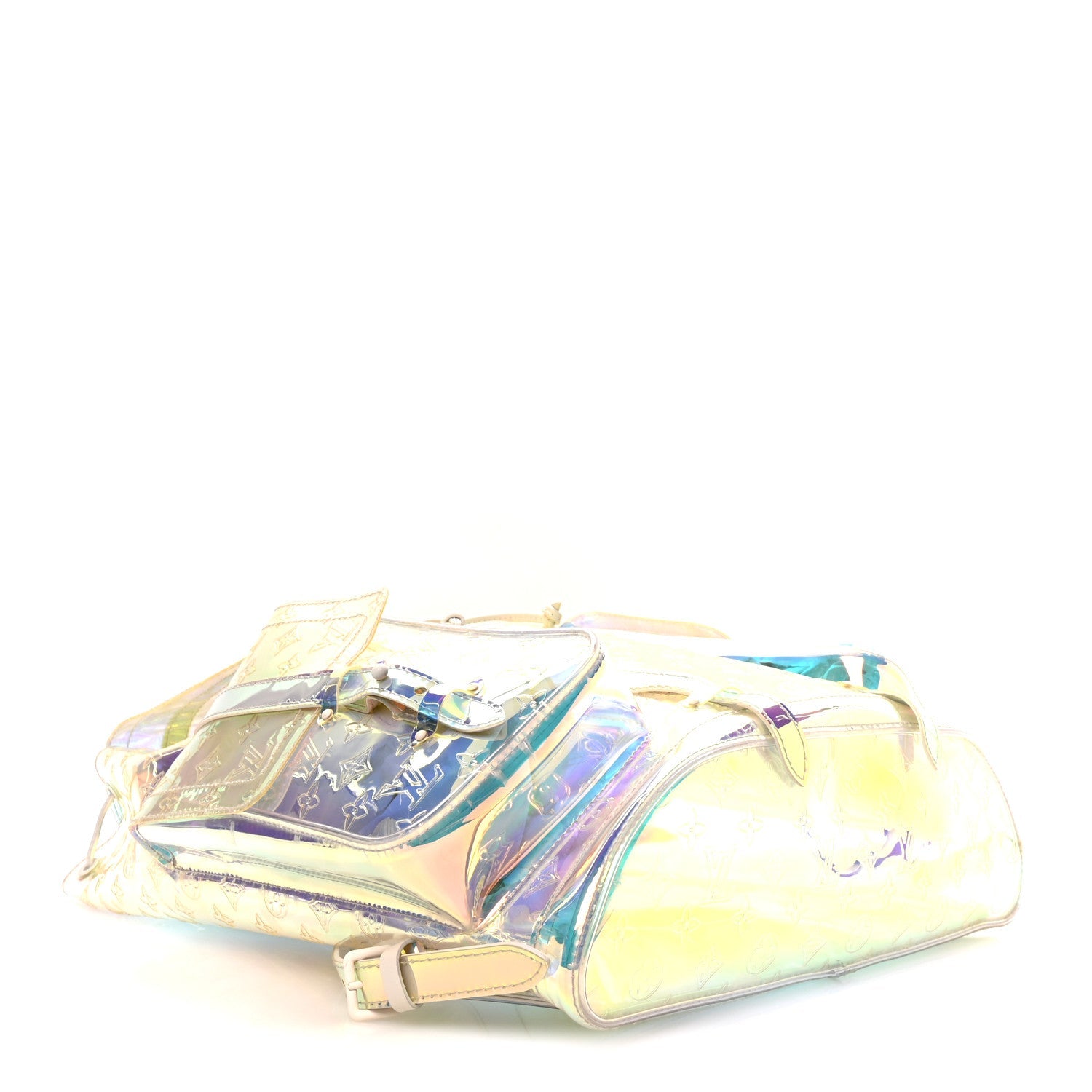 PVC Monogram Christopher Backpack GM Iridescent Prism