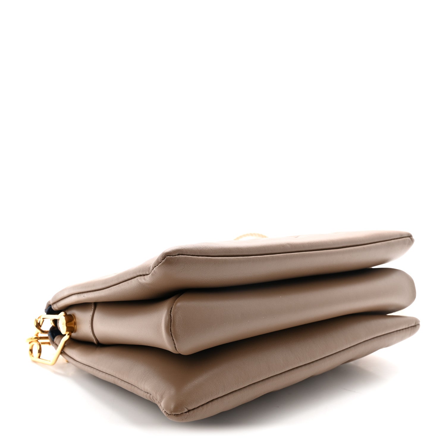 Lambskin Embossed Monogram Coussin PM Taupe