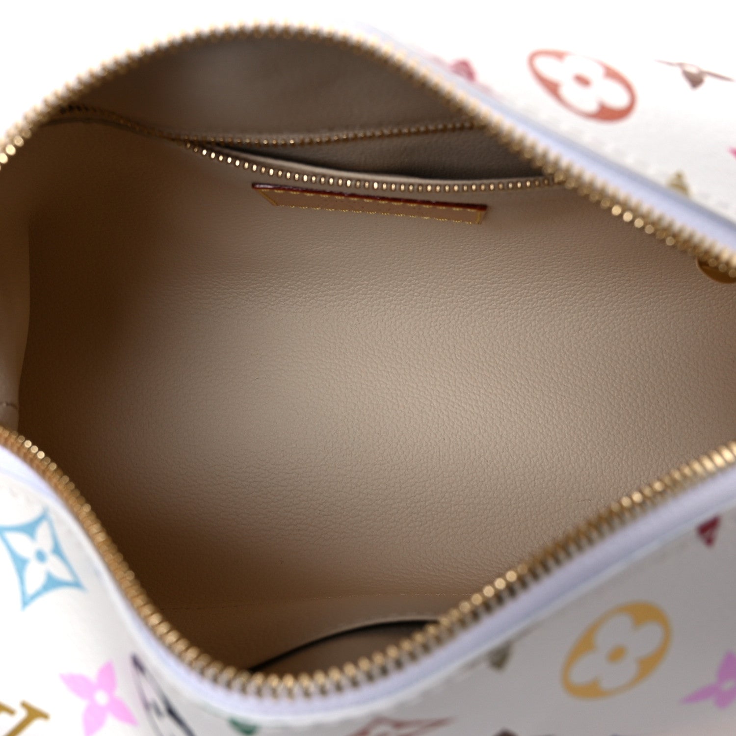 LV x TM Monogram Multicolor Cosmetic Pouch GM White
