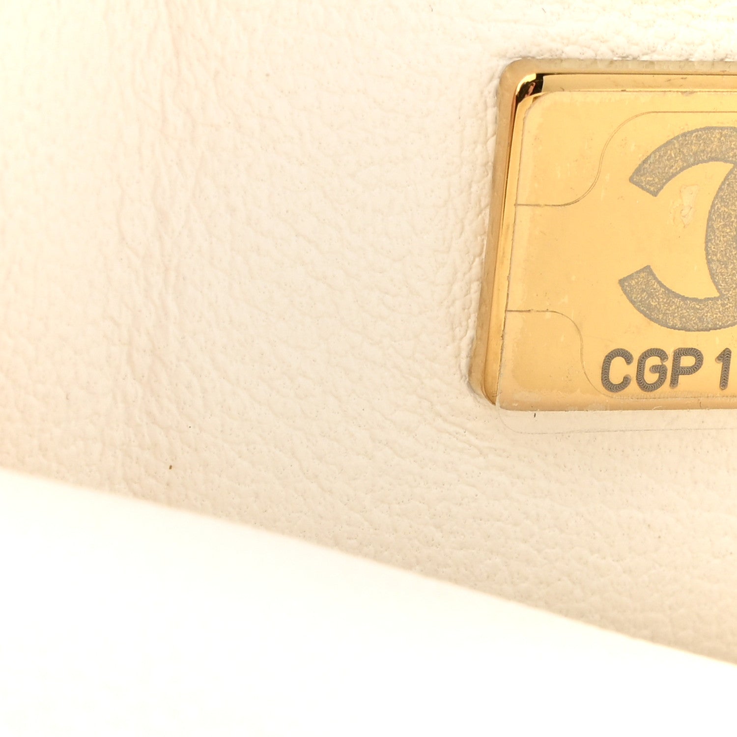 Caviar Quilted Mini Top Handle Flap White