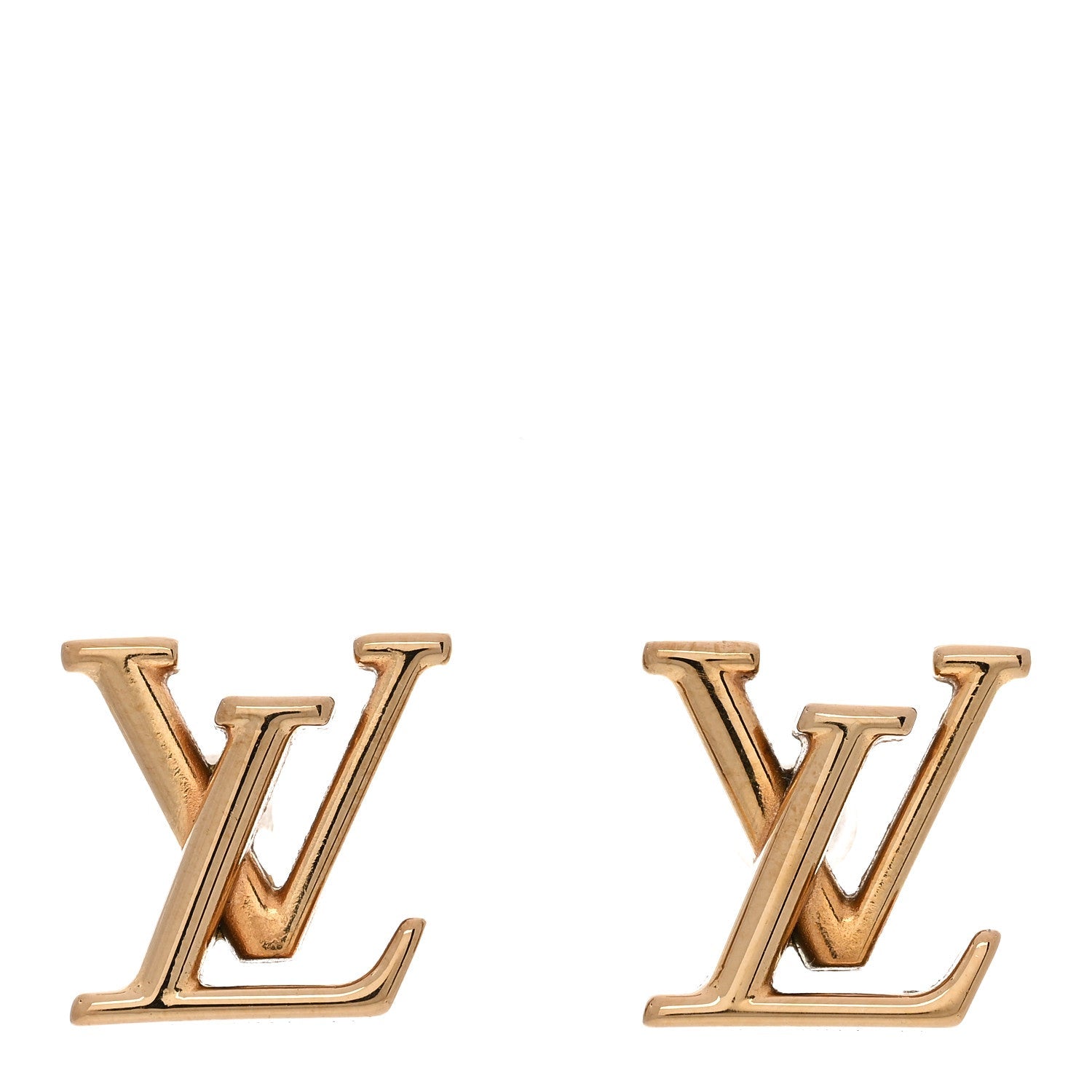 Metal LV Iconic Earrings Gold