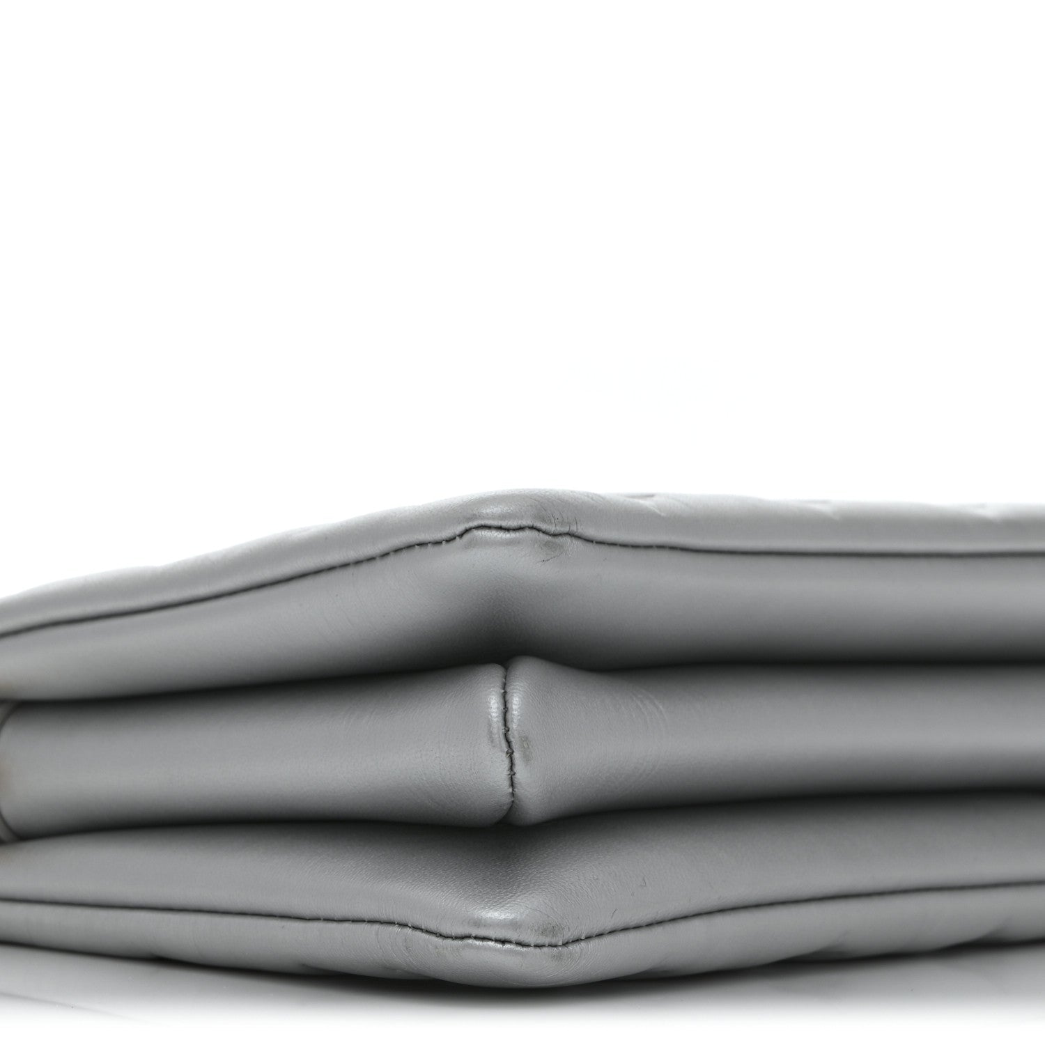 Lambskin Embossed Monogram Coussin BB Silver