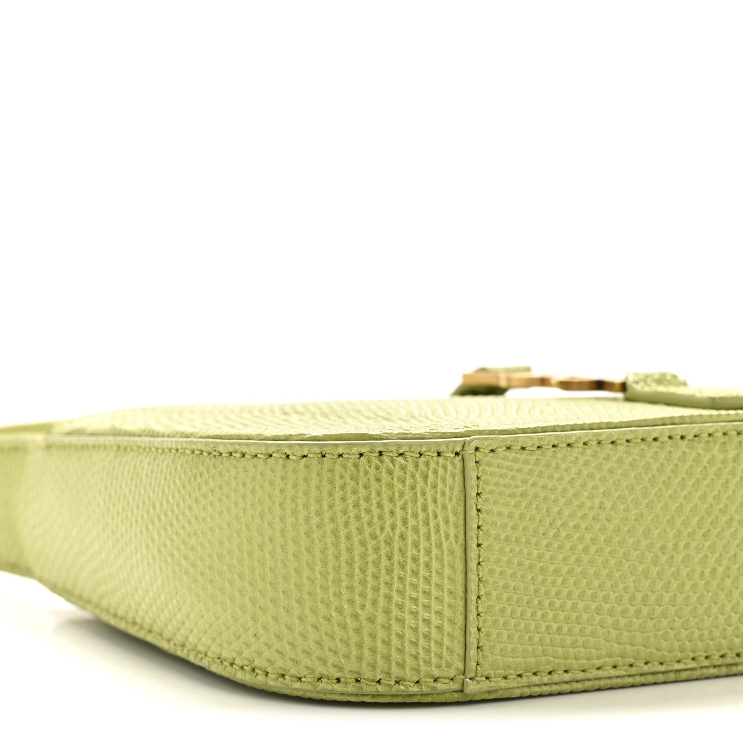 Calfskin Lizard Embossed Le 5 A 7 Mini Hobo Dull Lime