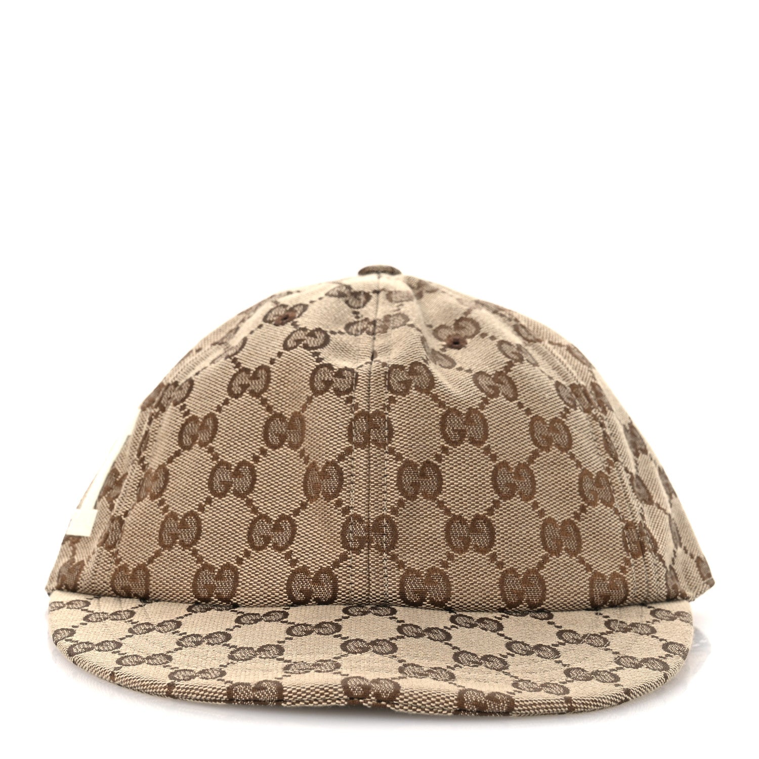 Monogram Patch Logo Soft Baseball Hat S Beige Cocoa
