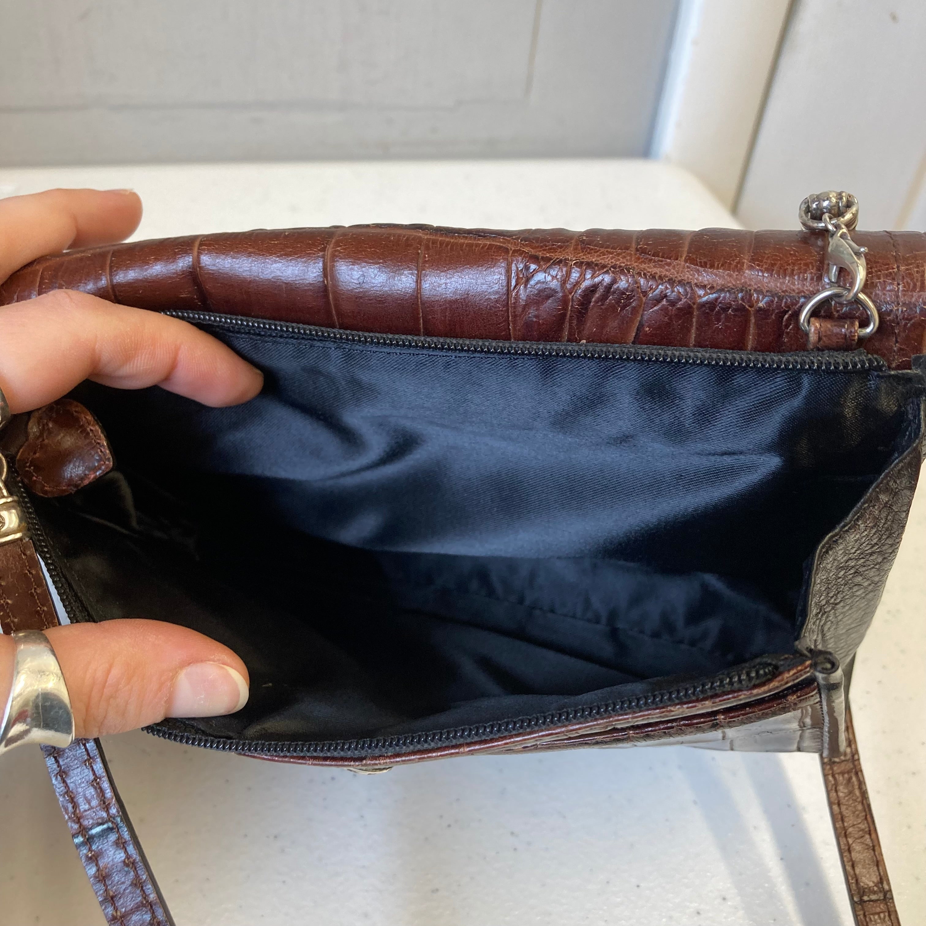 Crossbody Leather By Brighton In Brown, Size:Small
