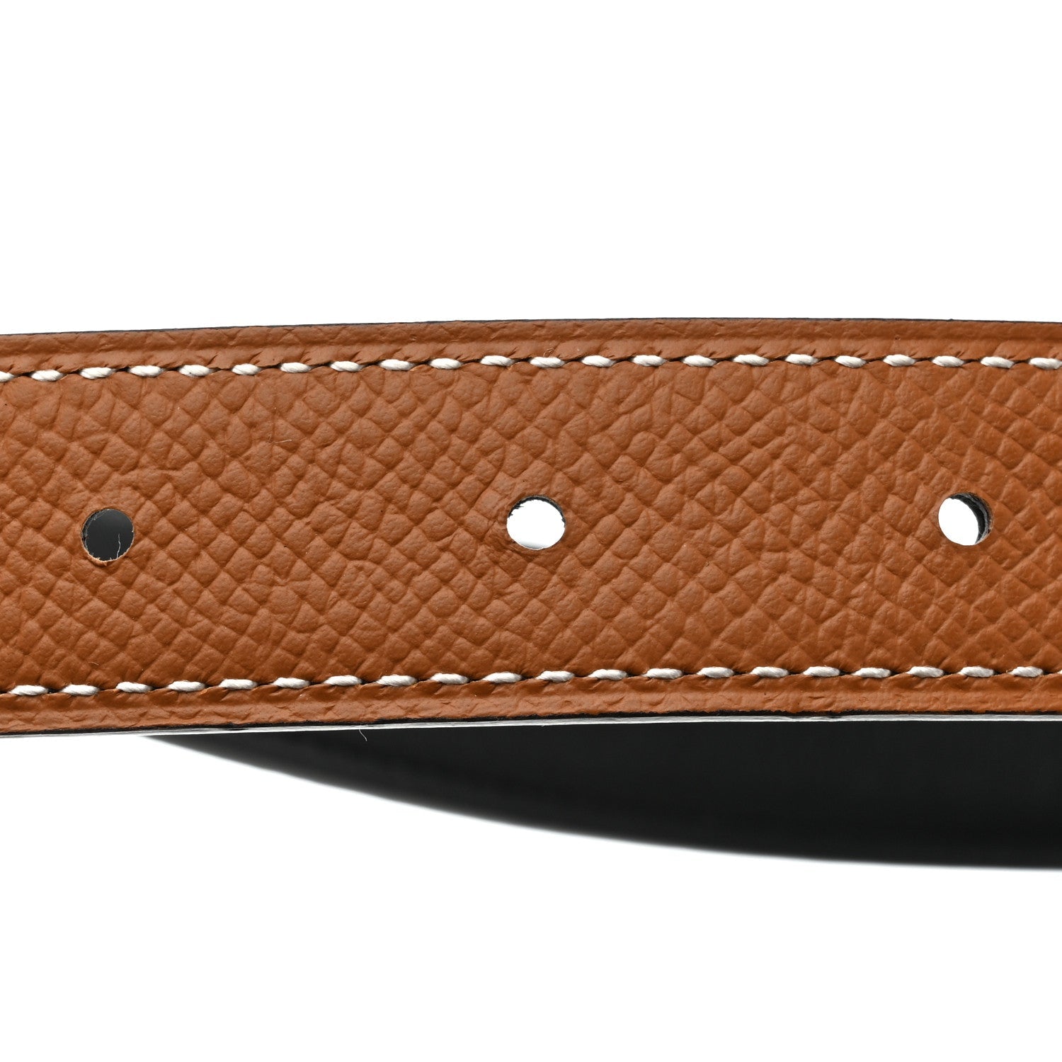 Swift Epsom 24mm Mini Constance H Belt 75 Black Gold