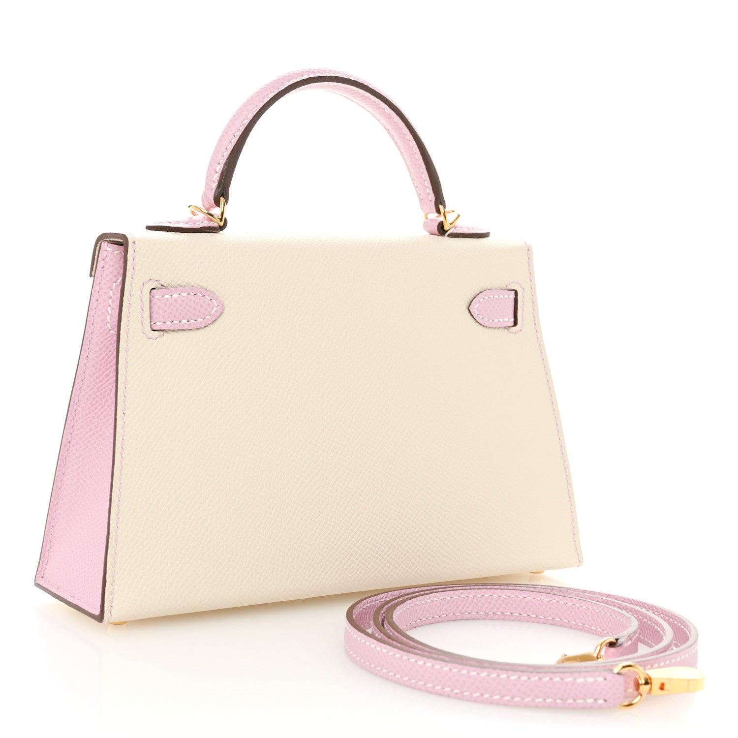 Epsom Horseshoe Mini Kelly Sellier 20 Craie Mauve Sylvestre