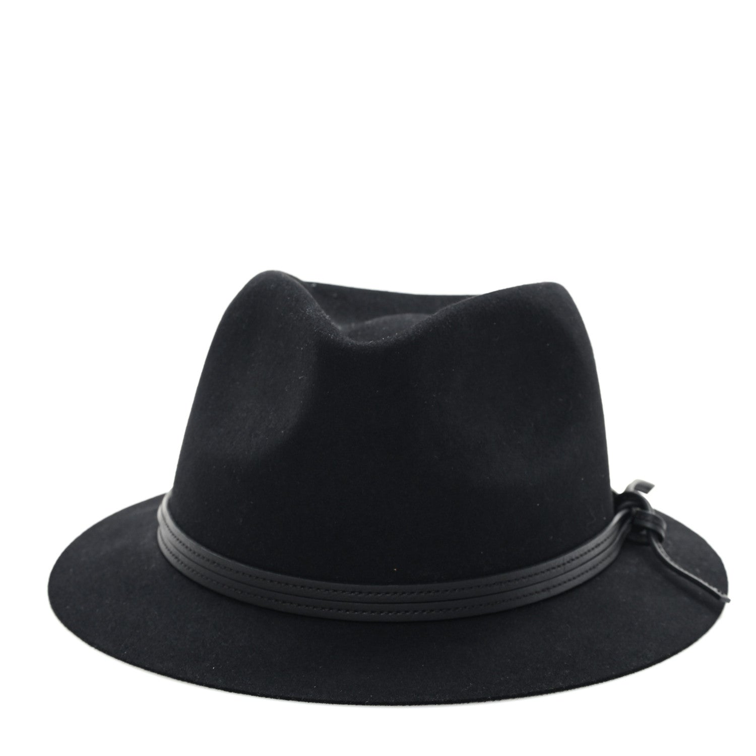 Rabbit Felt Calfskin Hat 59 Black