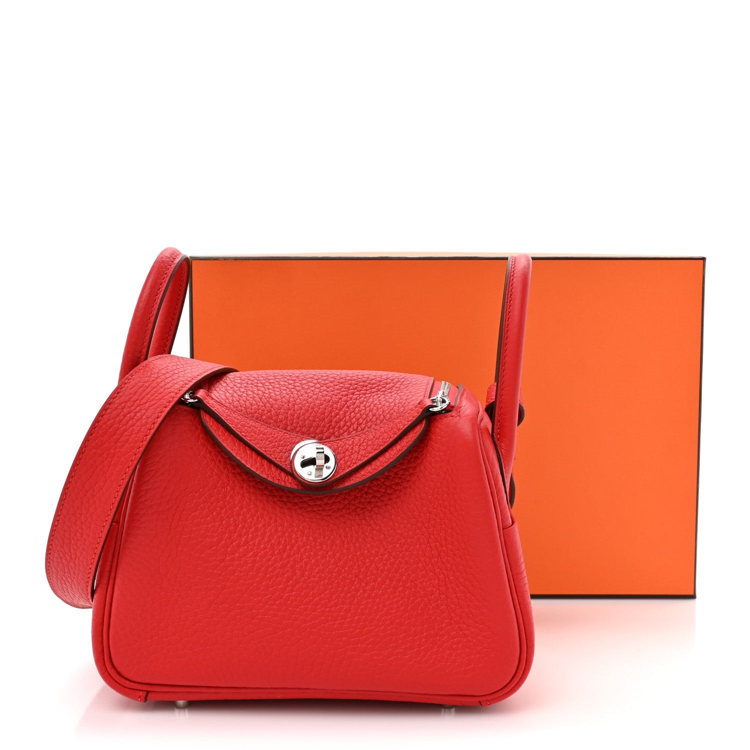Taurillon Clemence Mini Lindy 20 Rouge Radieux