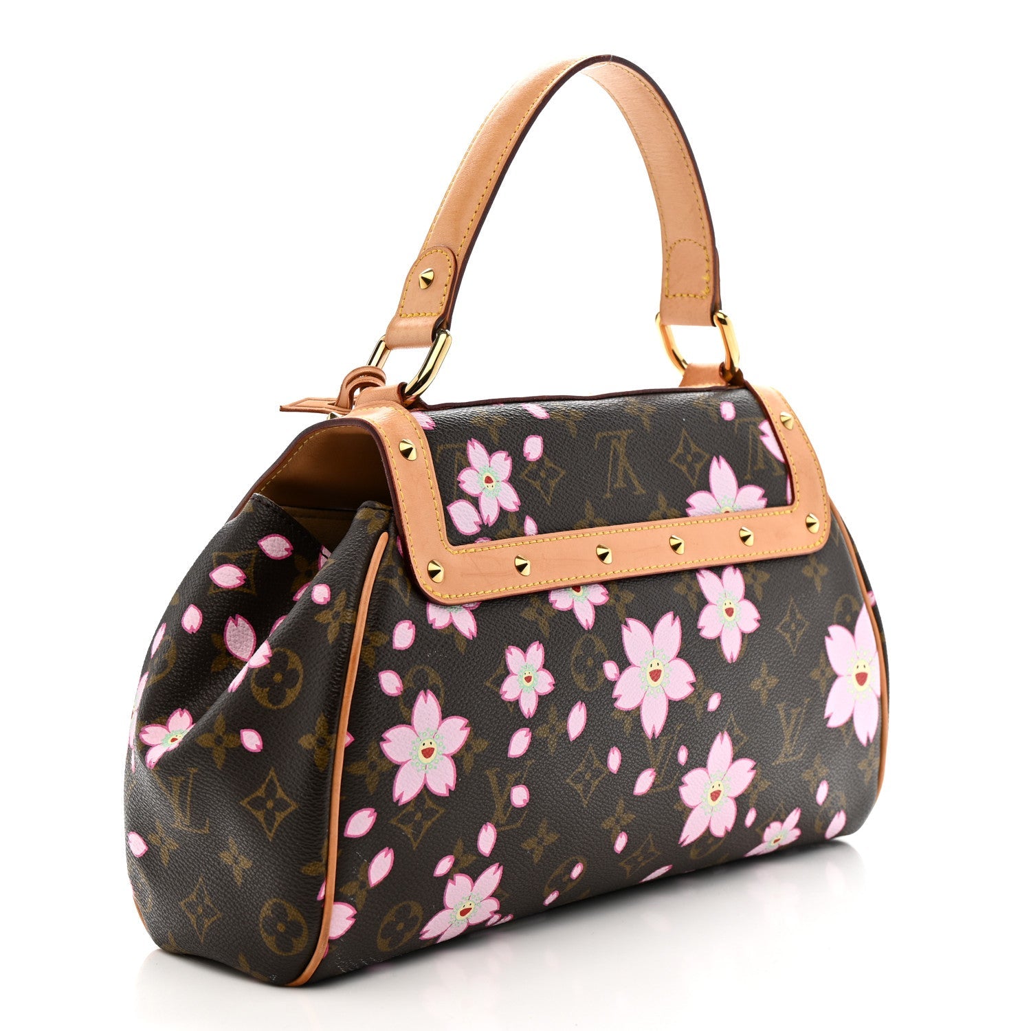 Monogram Cherry Blossom Sac Retro Bag Brown