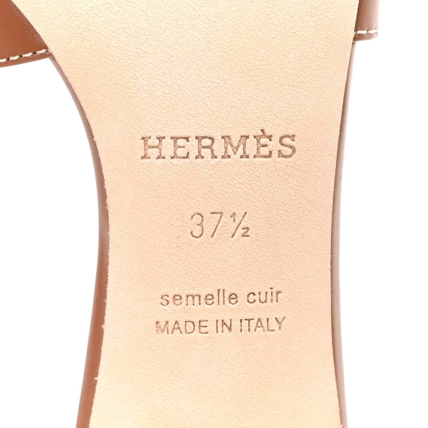 Calfskin Oasis Sandals 37.5 Gold