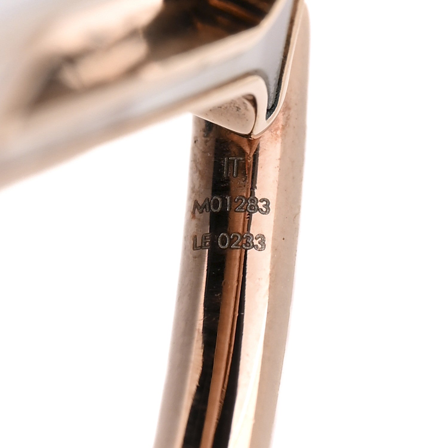 Brass Mother of Pearl Stellar Earrings Rose Gold