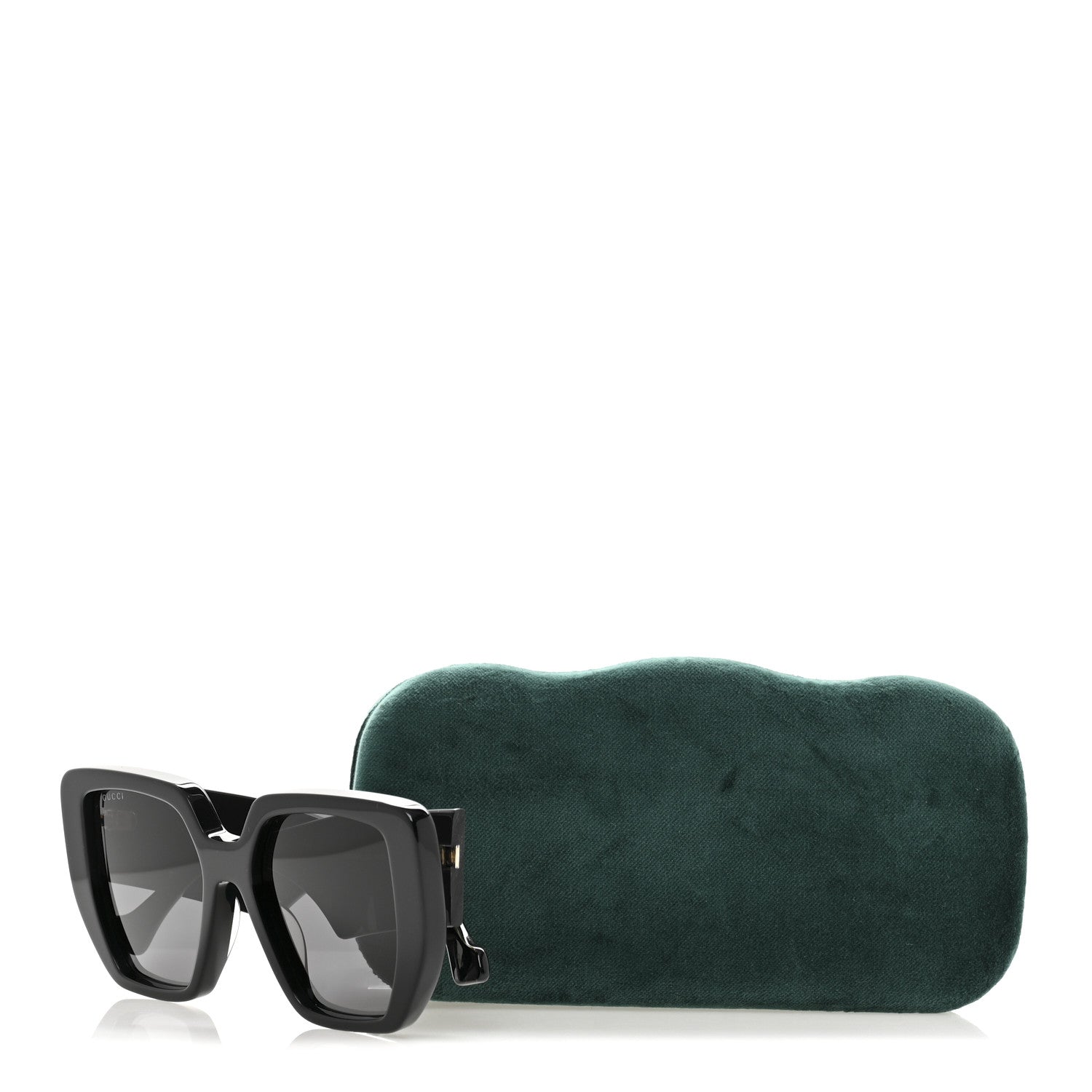 Acetate Square Frame Sunglasses GG0956S Black