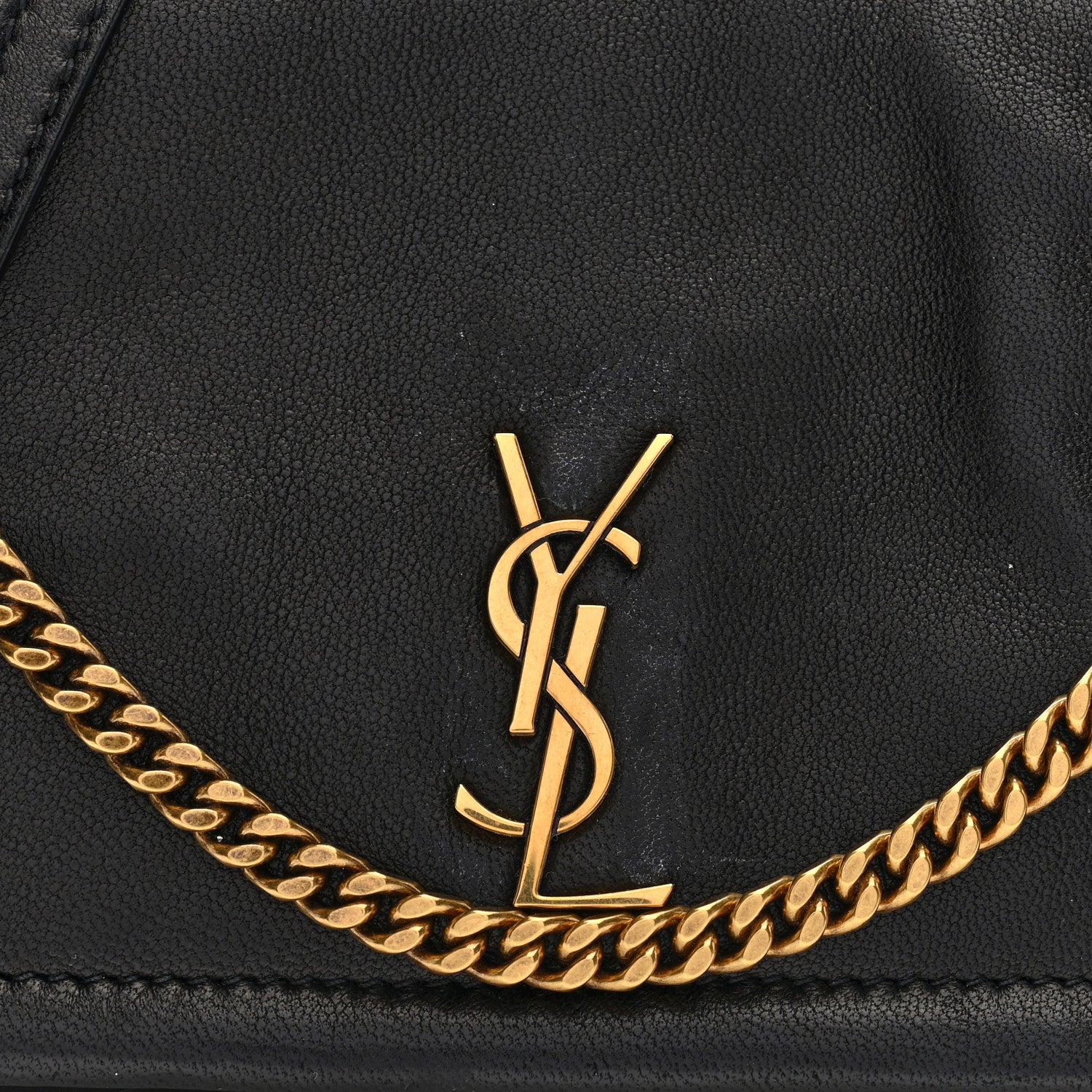 Lambskin Quilted Monogram Mini Nolita Black
