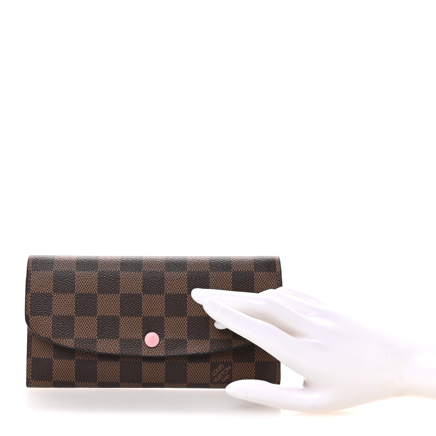Damier Ebene Emilie Wallet Rose Ballerine