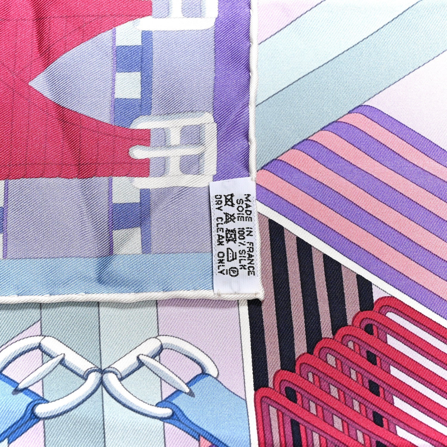 Silk Sangles En Zigzag Scarf 90