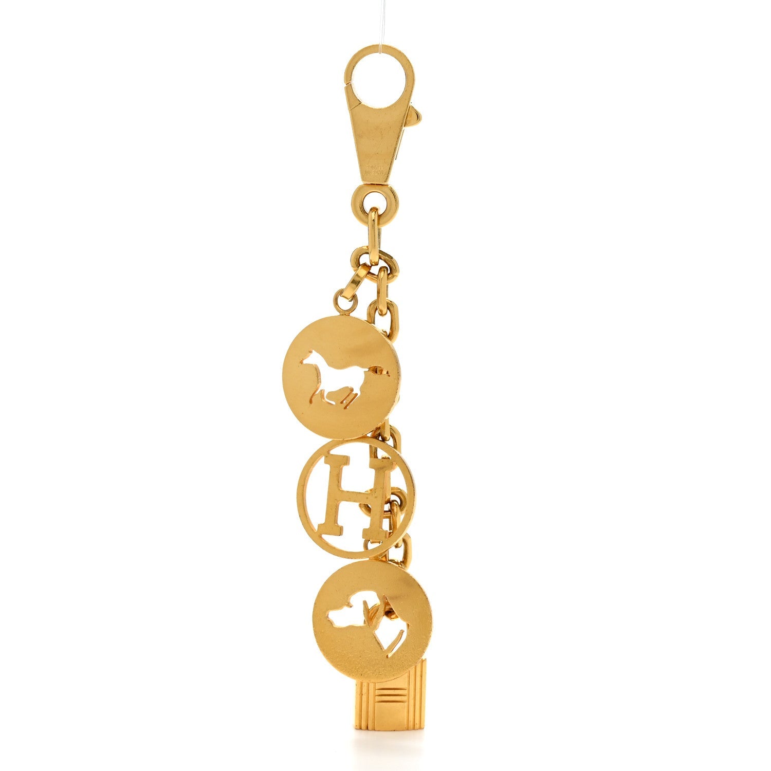 Breloque Bag Charm Gold