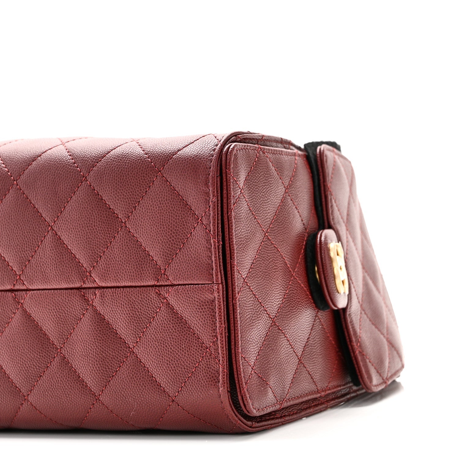 Caviar Quilted Small Chanel 25 Handbag Burgundy