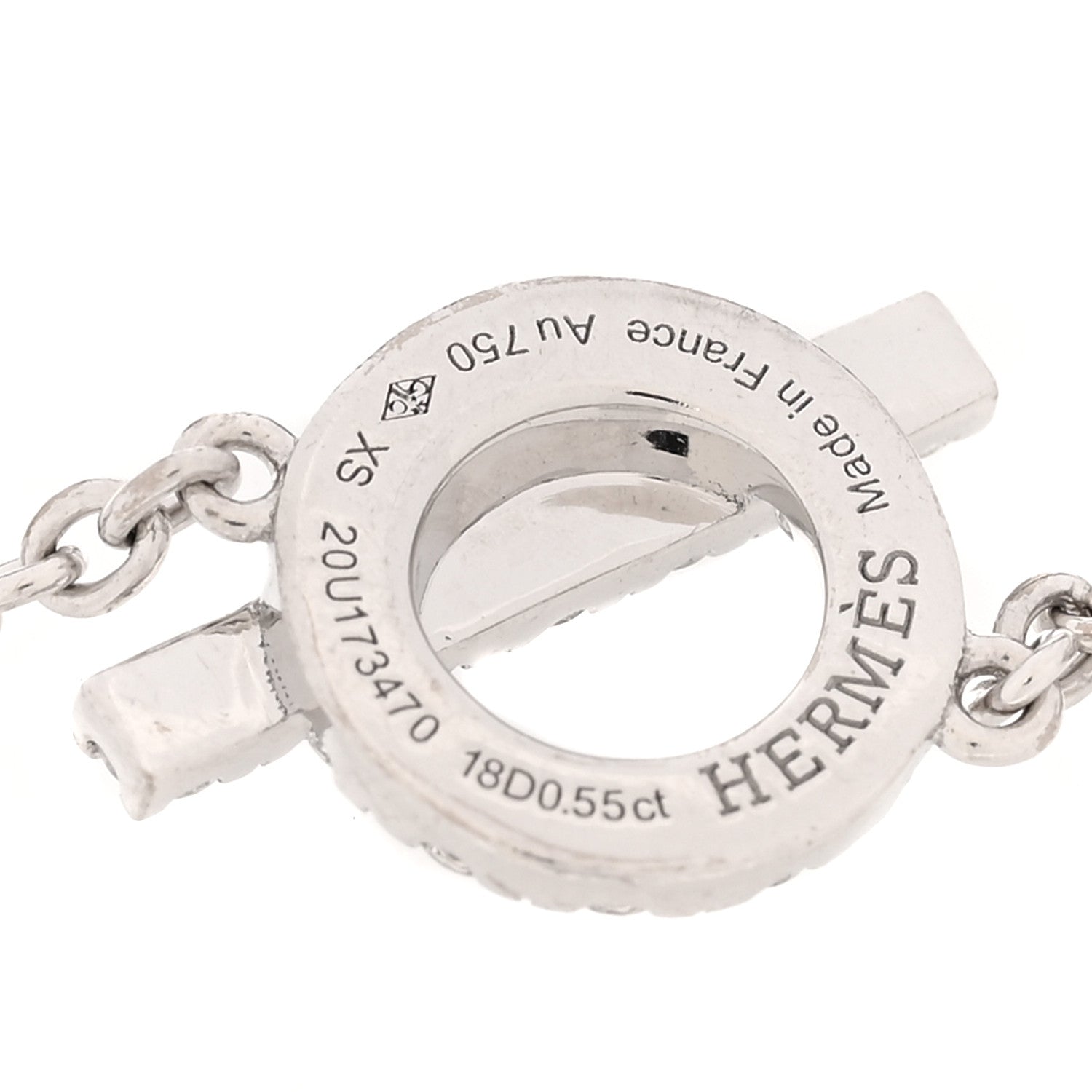 18K White Gold Diamond Finesse Bracelet XS