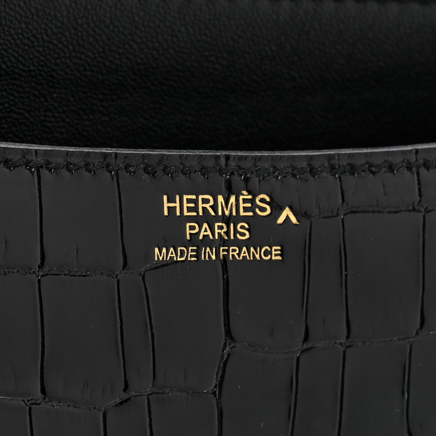 Shiny Porosus Crocodile Constance 24 Black