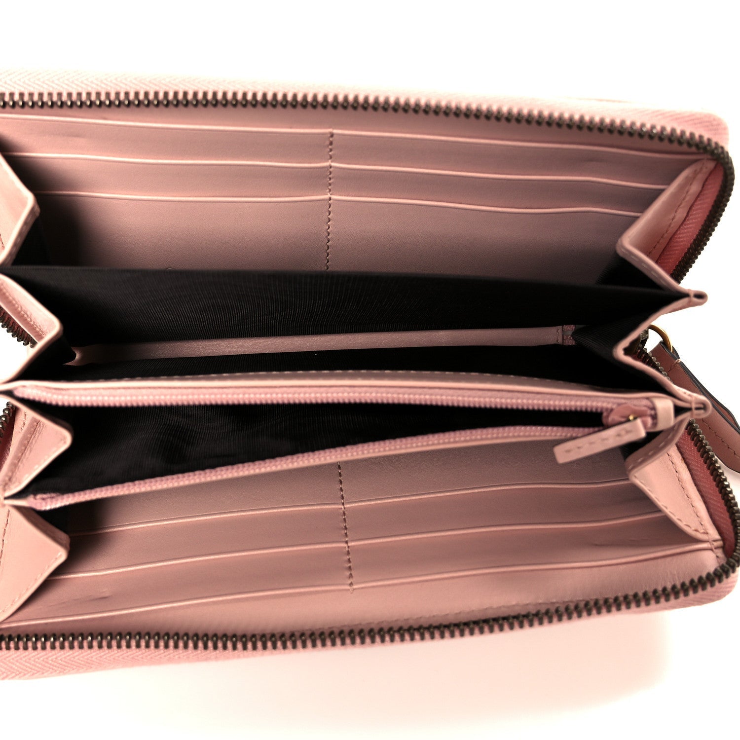 Calfskin Matelasse GG Marmont Zip Around Wallet Perfect Pink