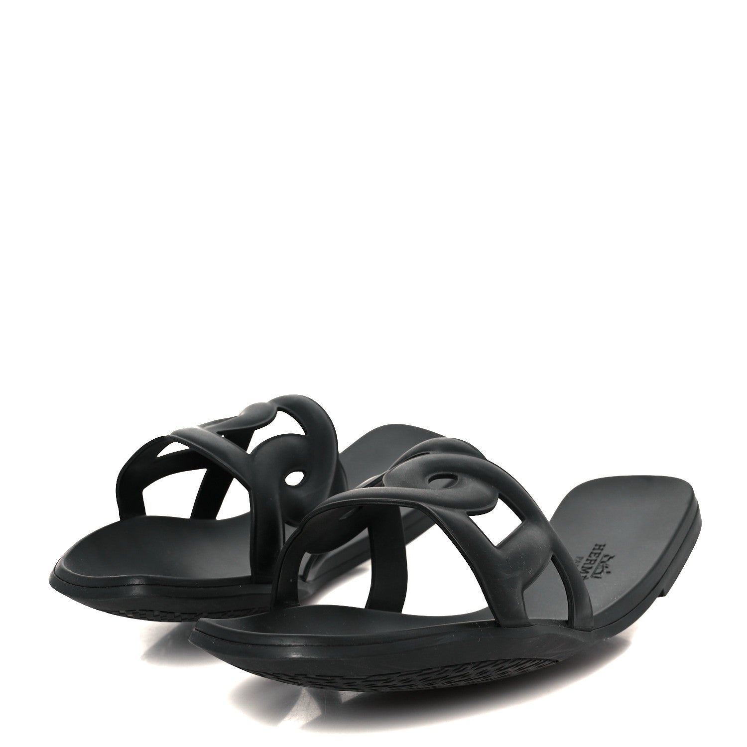 Rubber Aloha Sandals 38 Black