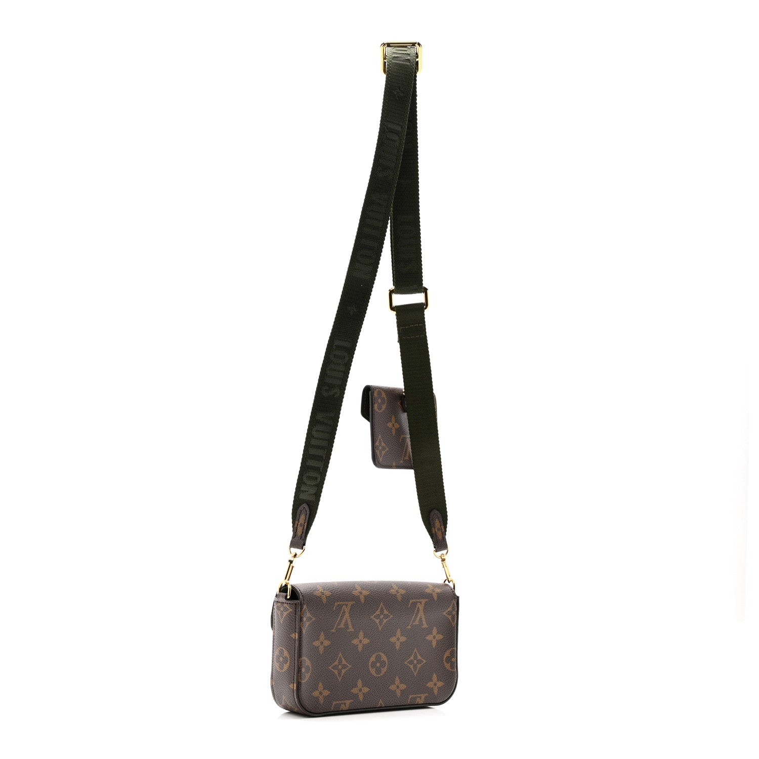Monogram Felicie Strap & Go Kaki