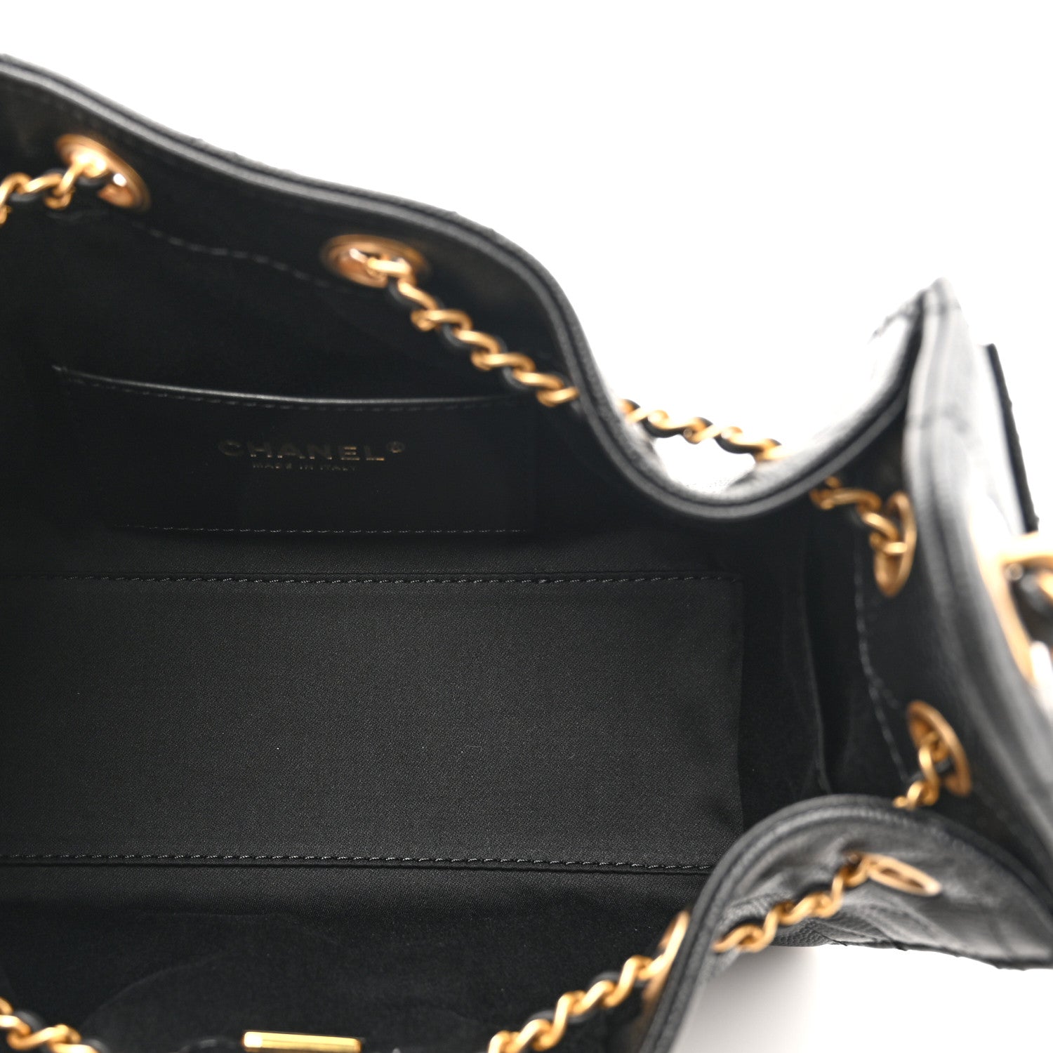 Caviar Quilted Mini Chanel 25 Handbag Black