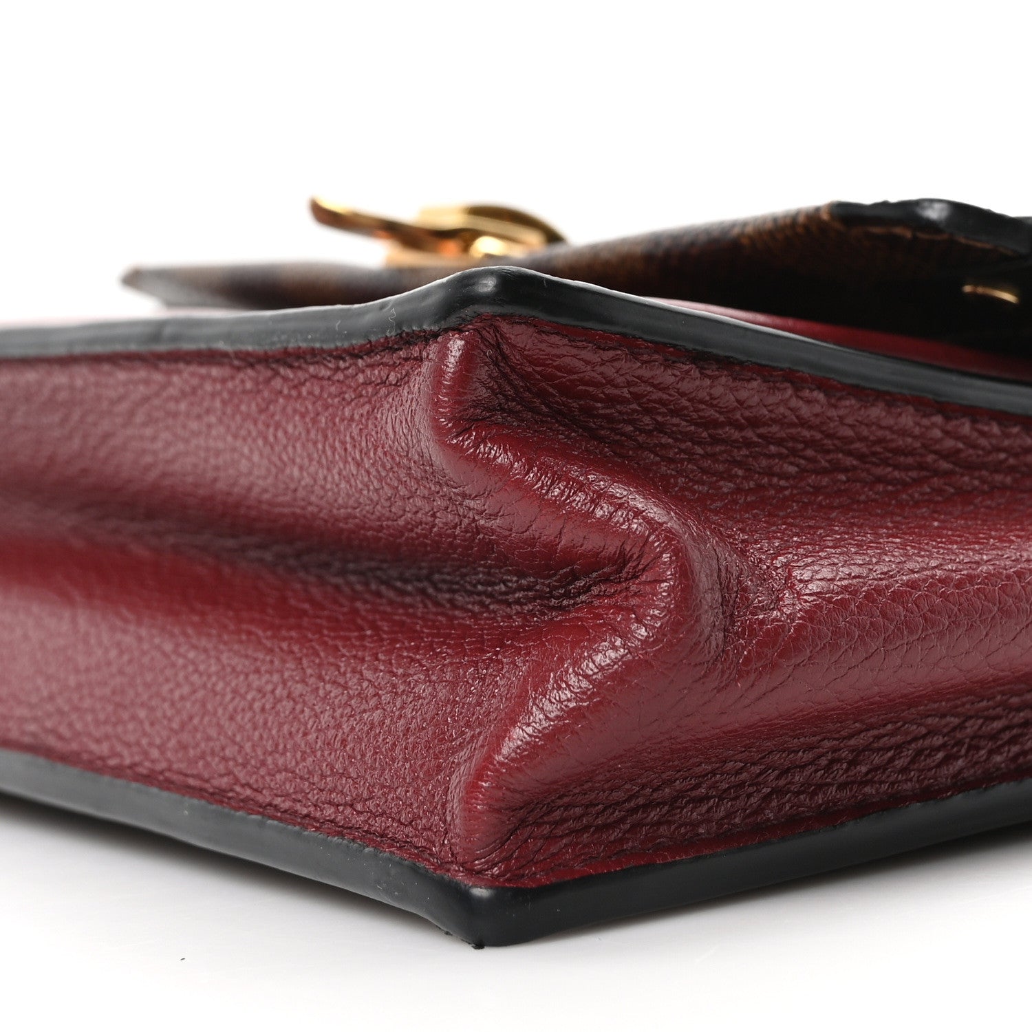 Damier Ebene Vavin Chain Wallet Red