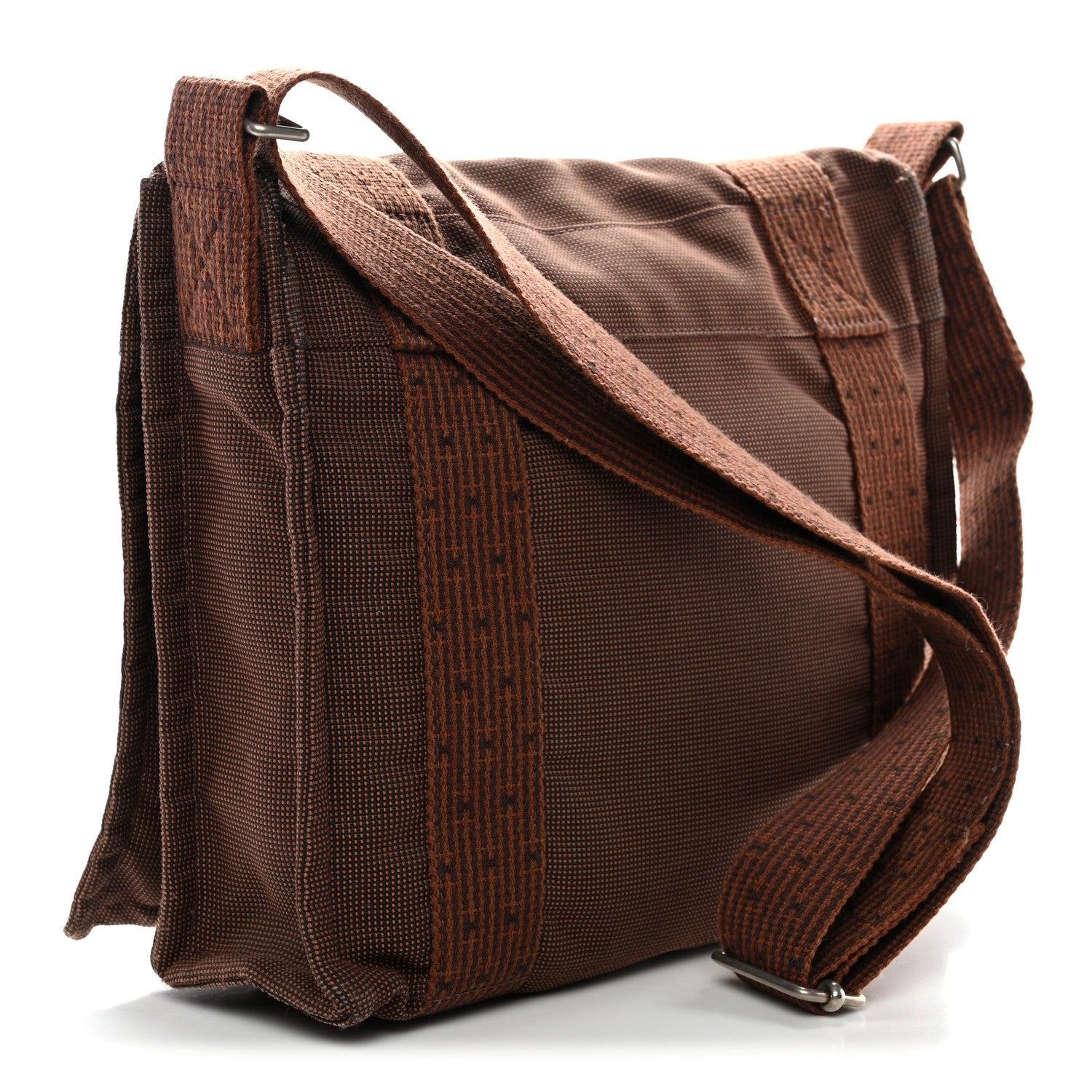 Canvas Herline Messenger Bag Brown